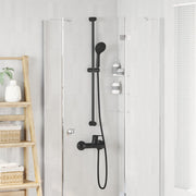 Set glave tuša Crna 150 cm Nehrđajući čelik