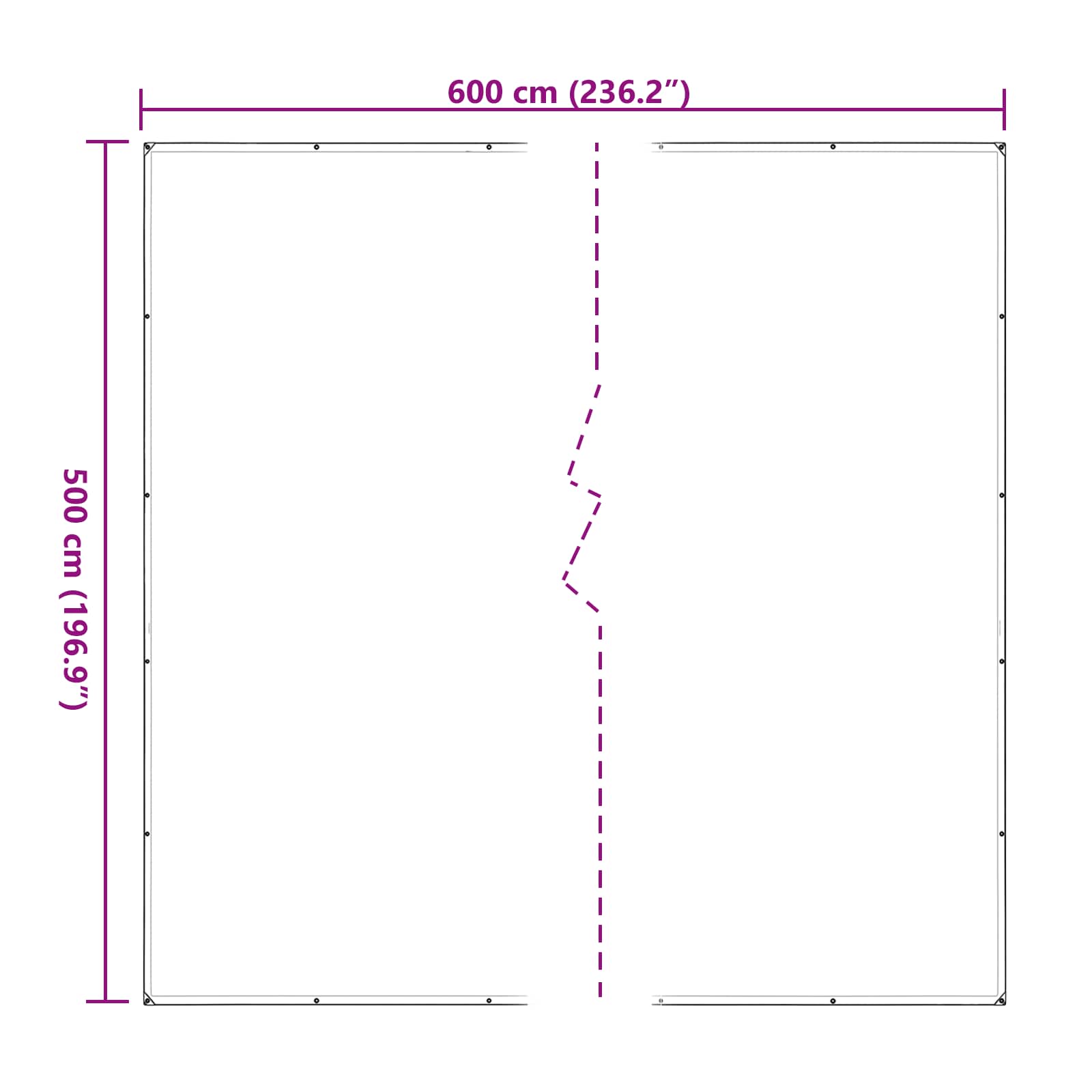 Pokrov za biljke *Transparent*an 5 x 6 m PE