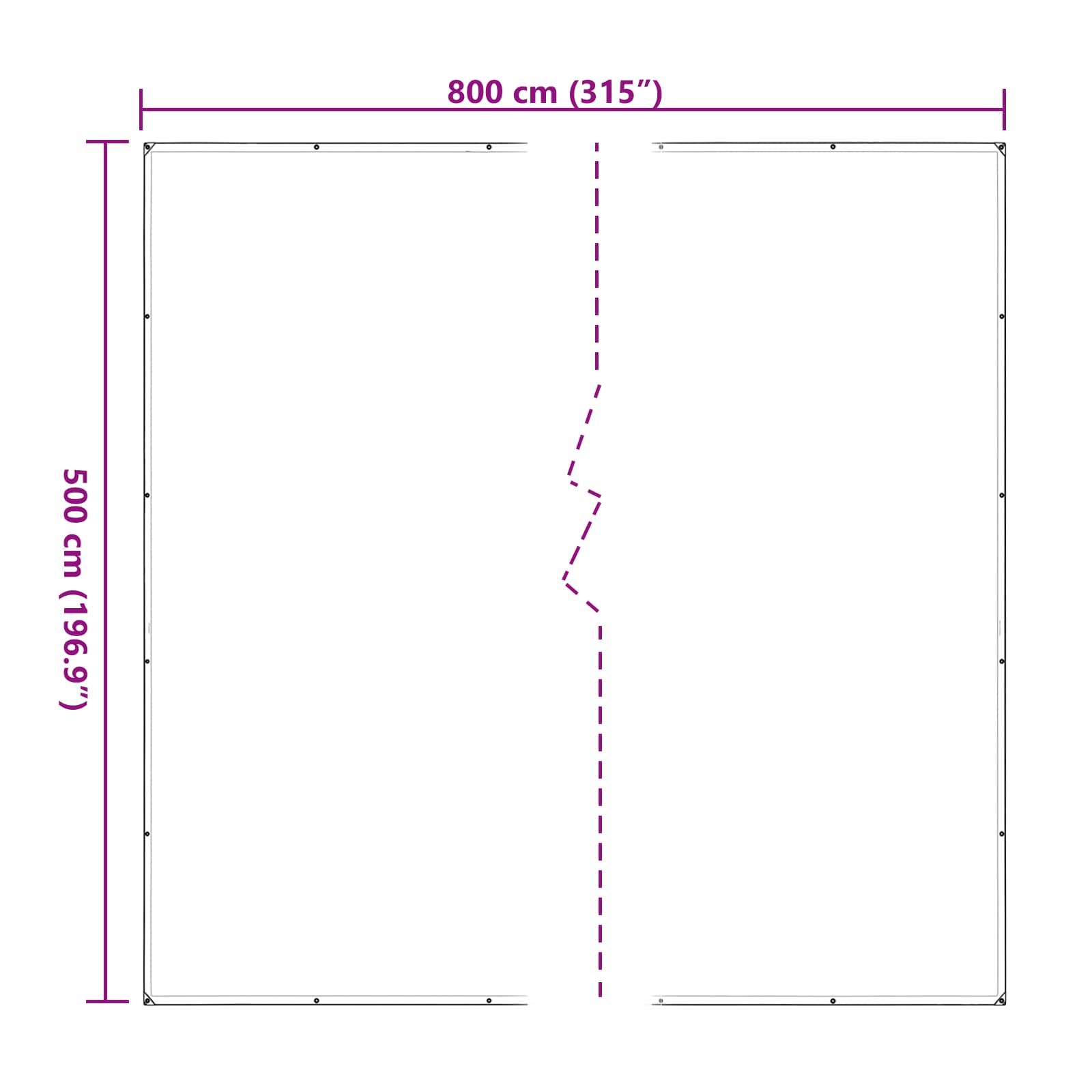 Pokrov za biljke *Transparent*an 5 x 8 m PE