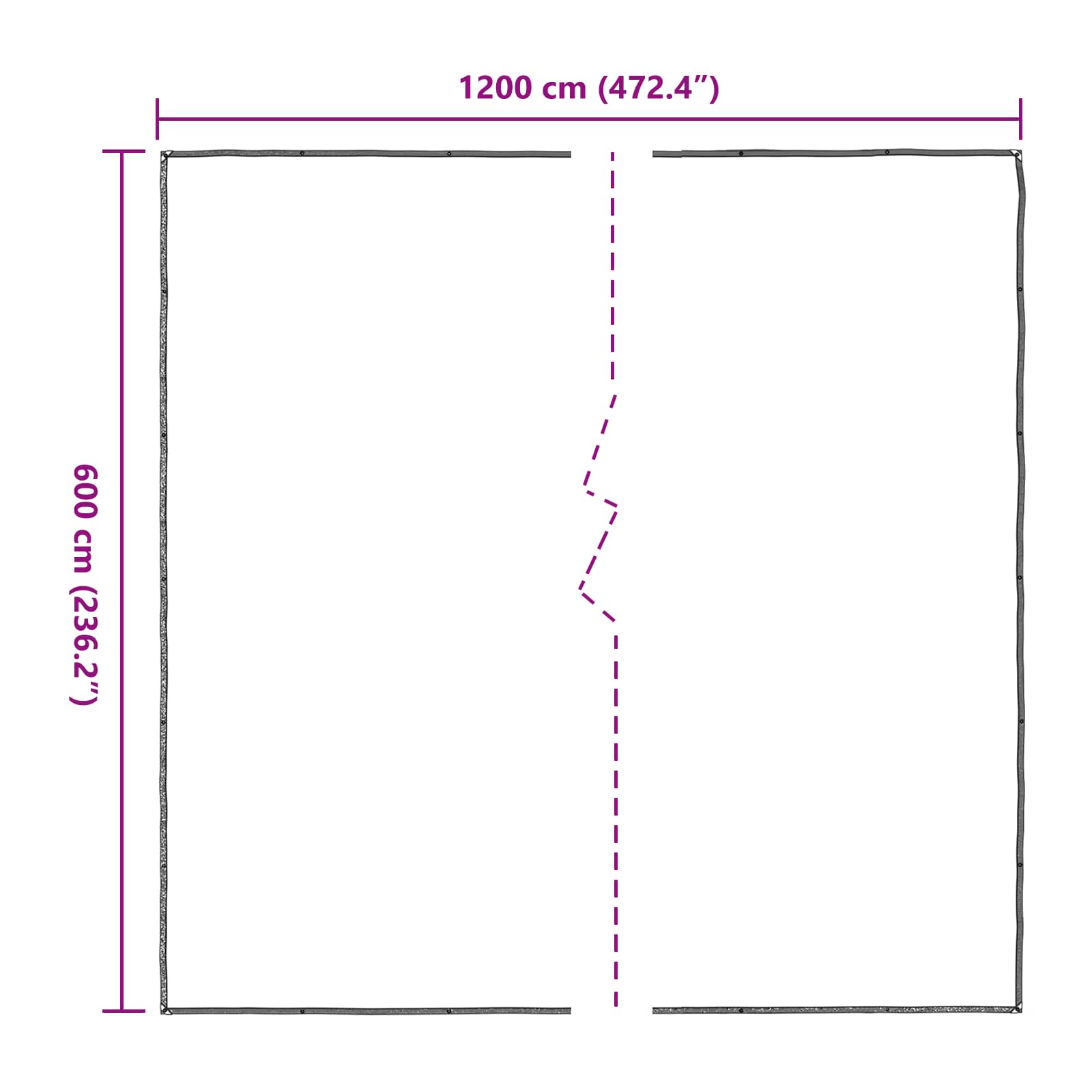 Pokrov za biljke *Transparent*an 6 x 12 m PE