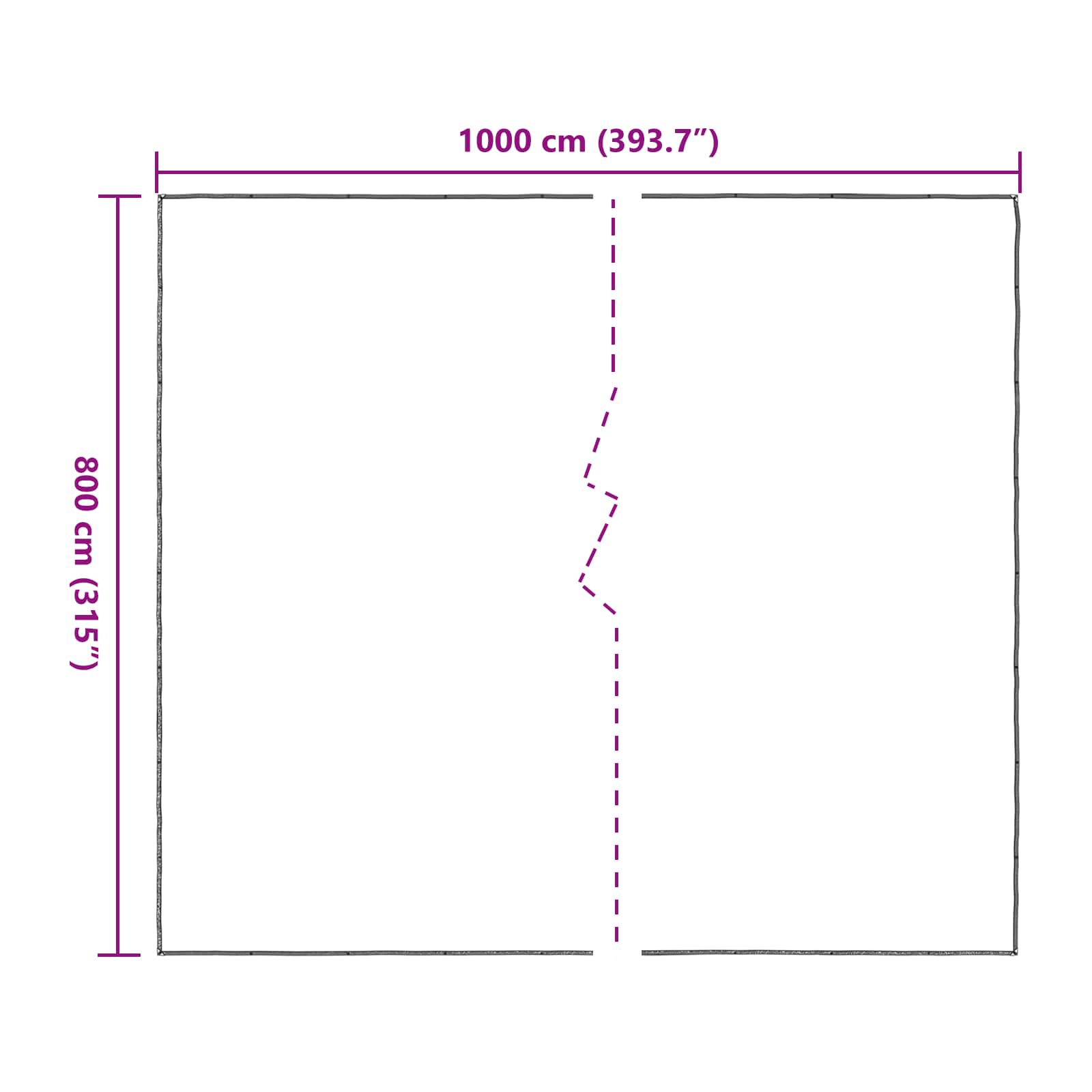 Pokrov za biljke *Transparent*an 8 x 10 m PE