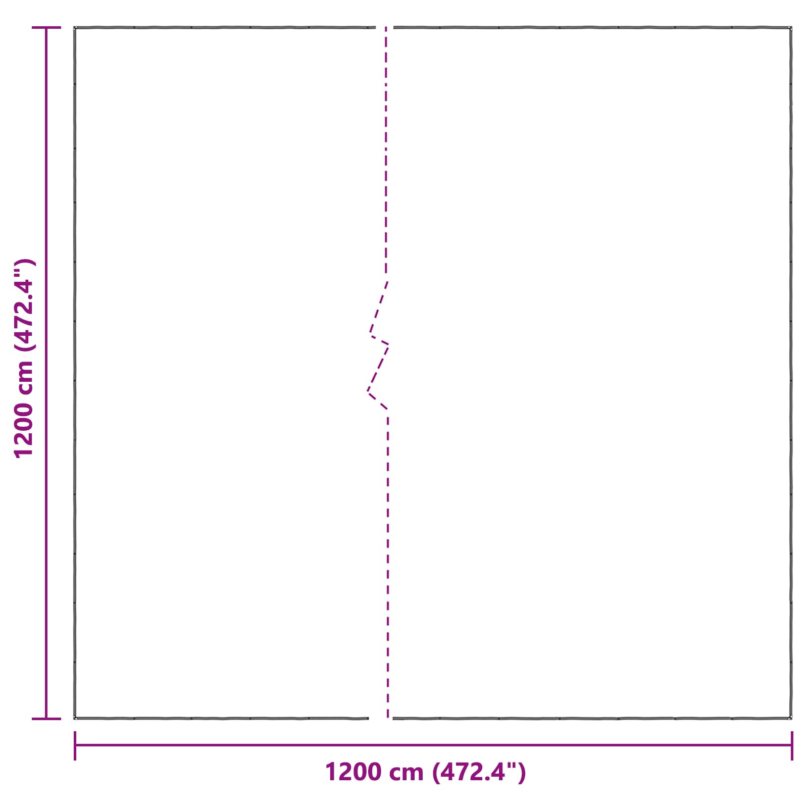 Pokrov za biljke *Transparent*an 12 x 12 m PE