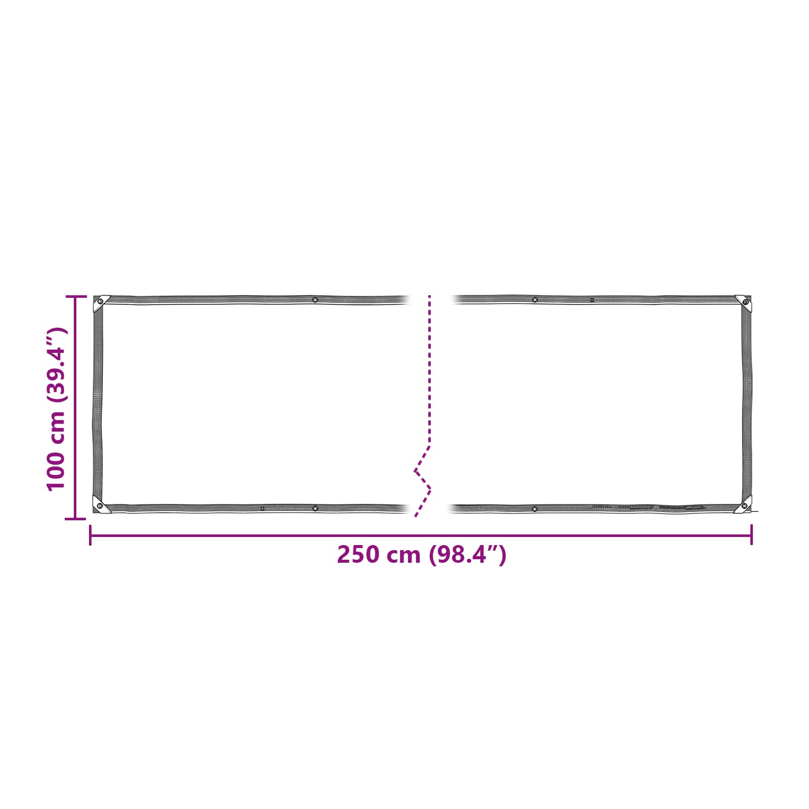 Pokrov za biljke *Transparent*an 2,5 x 1 m PE