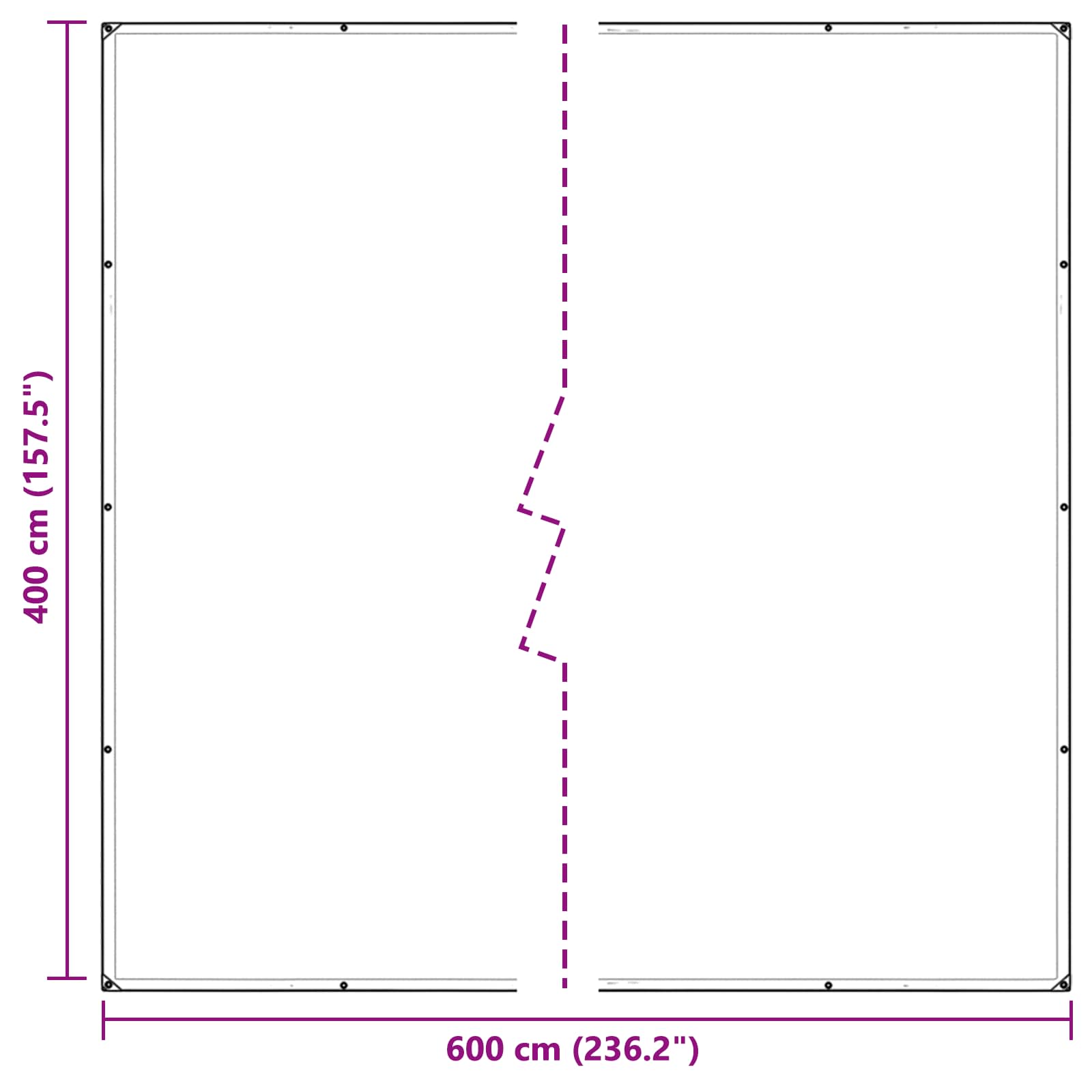 Pokrov za biljke *Transparent*an 4 x 6 m PVC