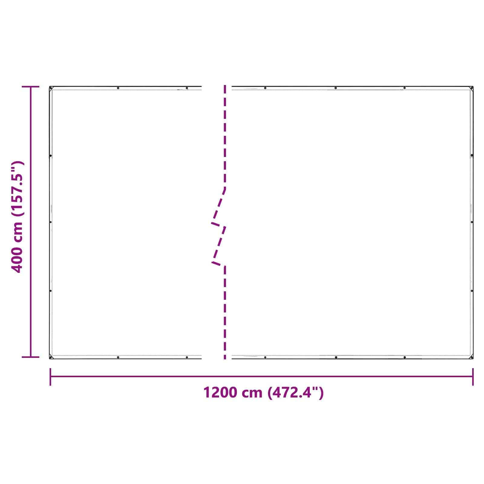 Pokrov za biljke *Transparent*an 4 x 12 m PVC