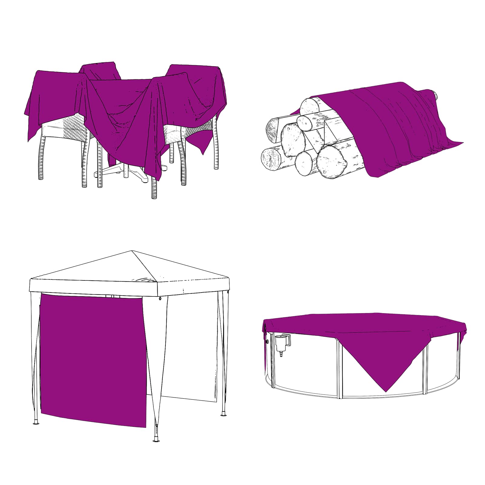 Pokrov za biljke *Transparent*an 2,5 x 1 m PVC