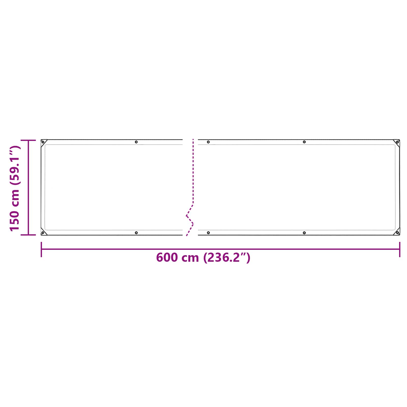 Pokrov za biljke *Transparent*an 6 x 1,5 m PVC