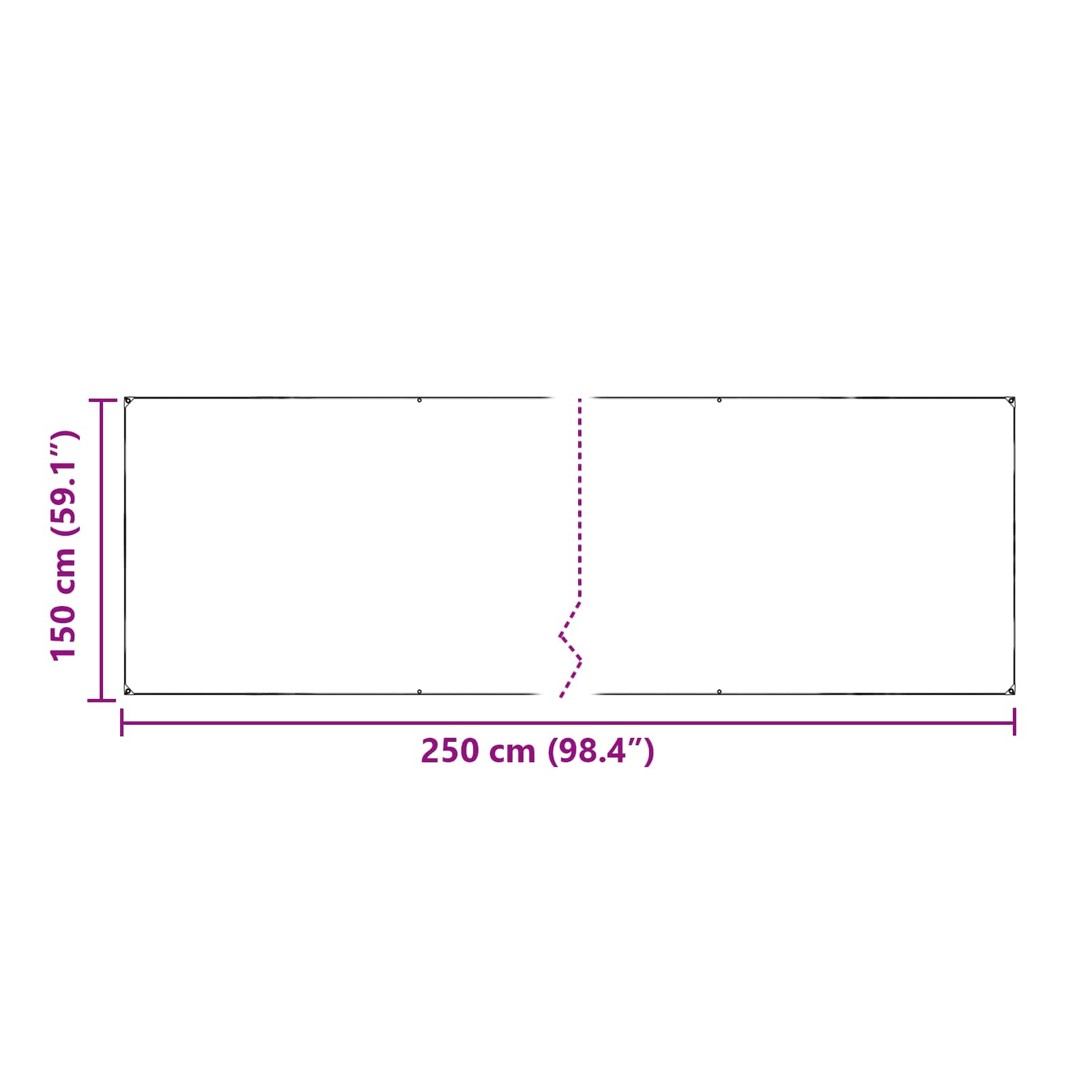 Pokrov za biljke *Transparent*an 2,5 x 1,5 m PVC