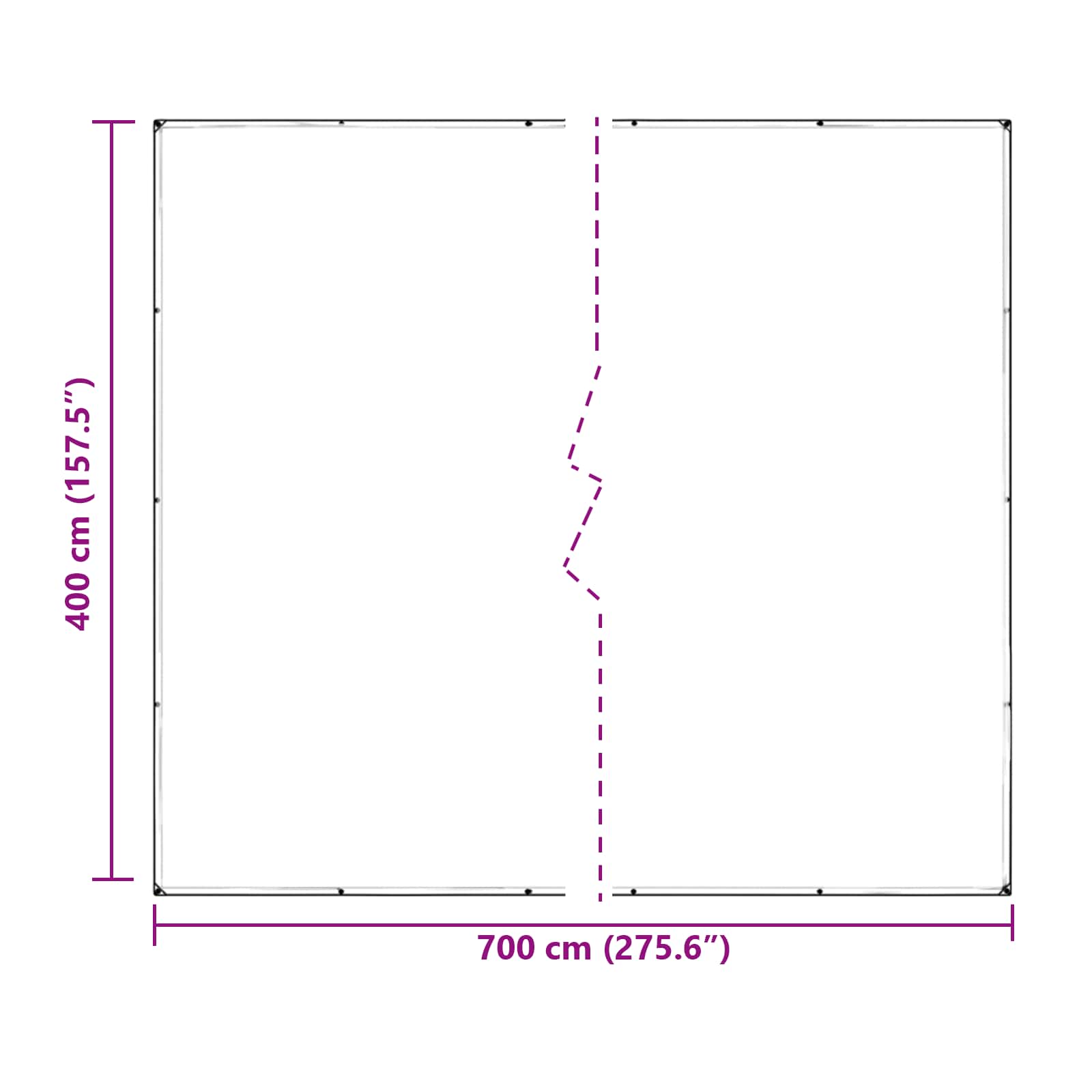 Pokrov za biljke *Transparent*an 7 x 4 m PVC