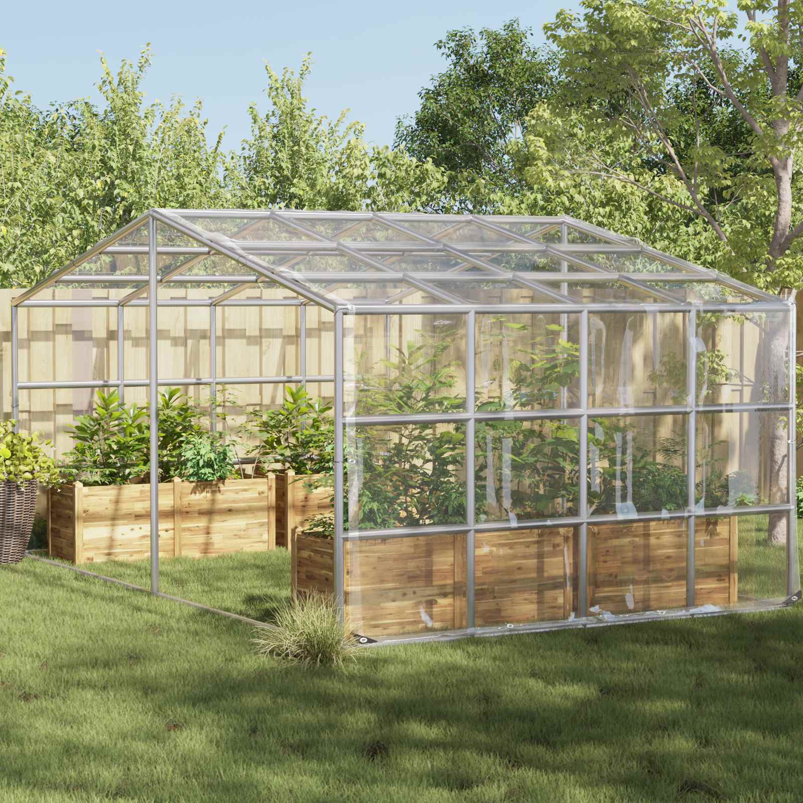 Pokrov za biljke *Transparent*an 7 x 5 m PVC
