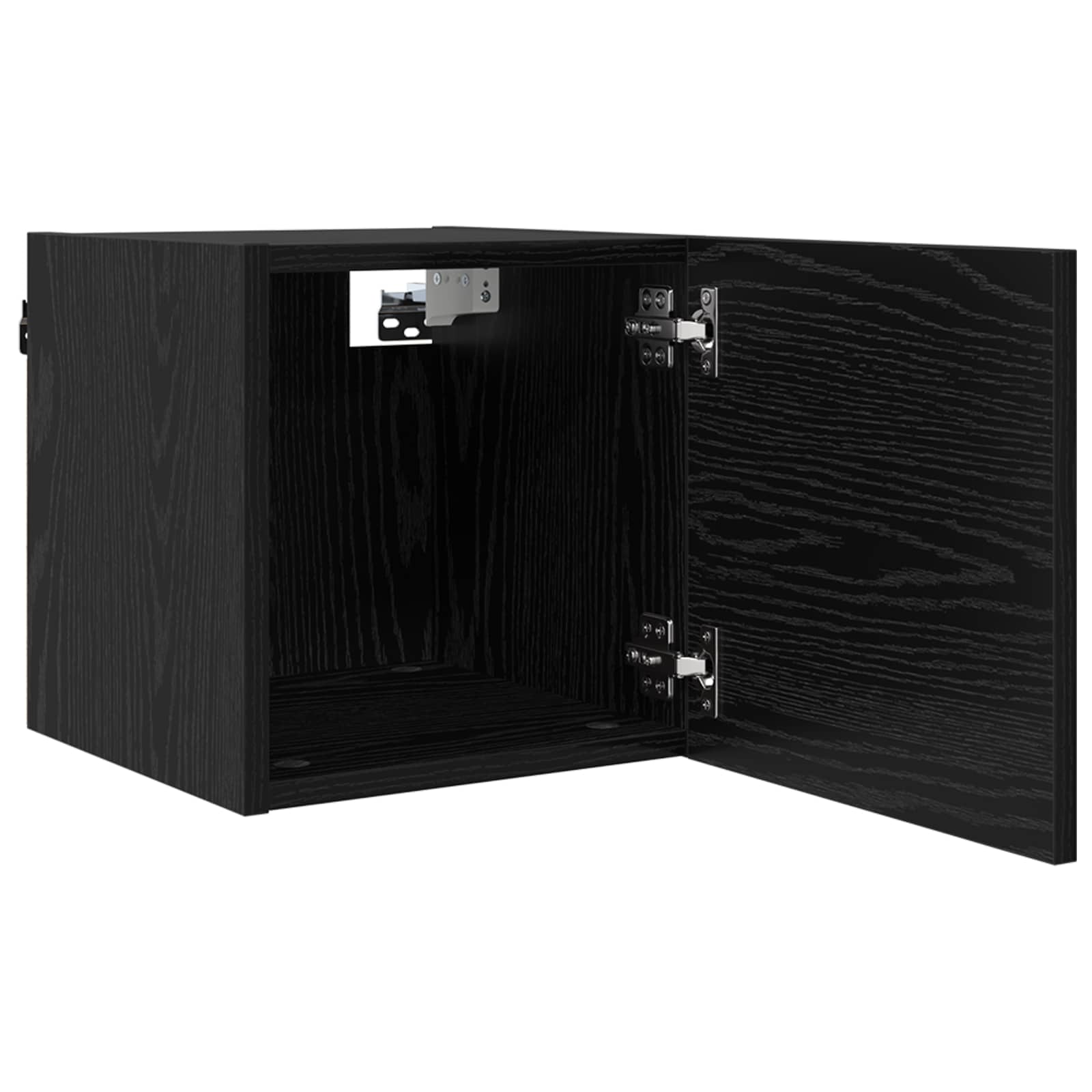 Ormar za TV montiran na zid 4 pcs Crni hrast 30,5 x 30 x 30 cm
