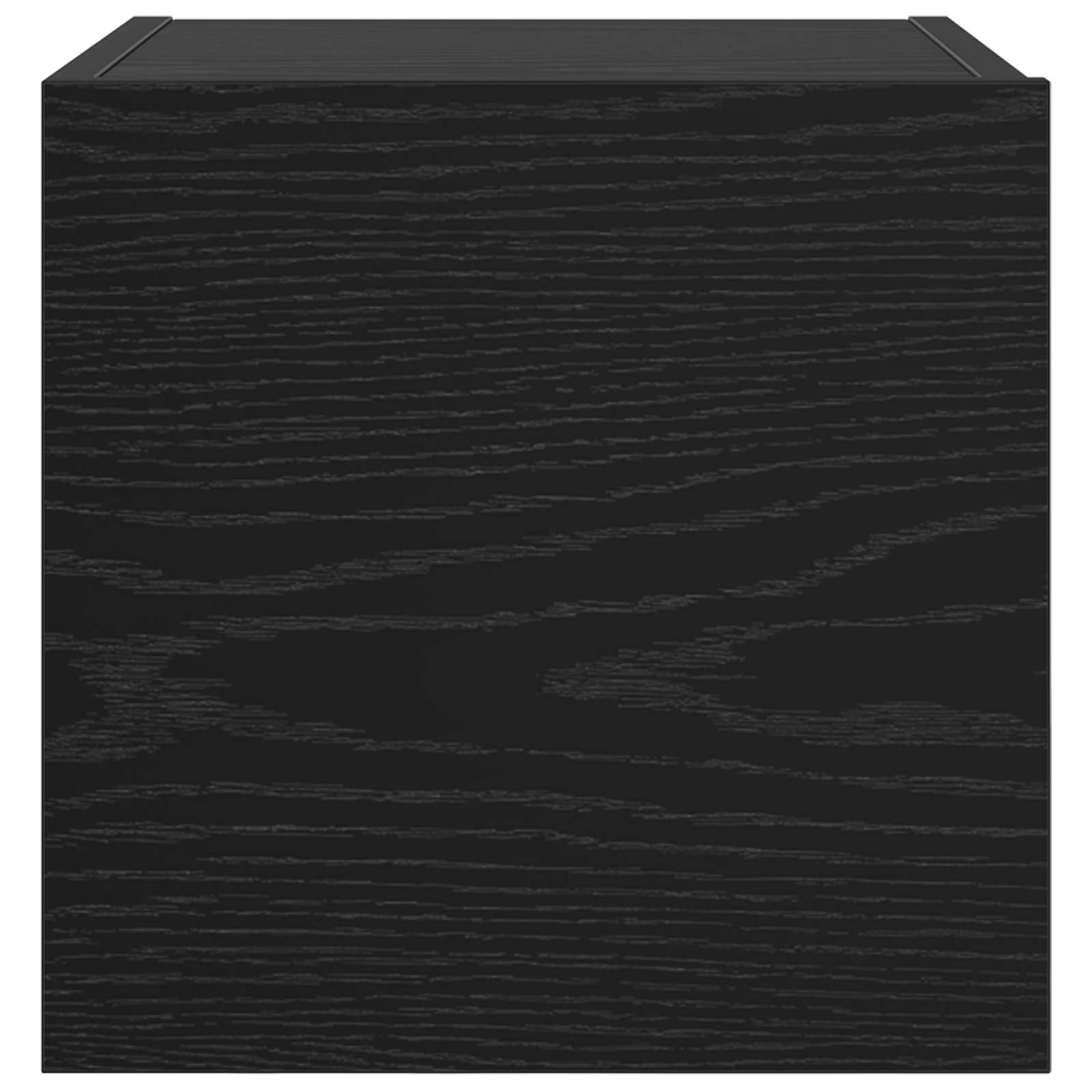 Ormar za TV montiran na zid 4 pcs Crni hrast 30,5 x 30 x 30 cm