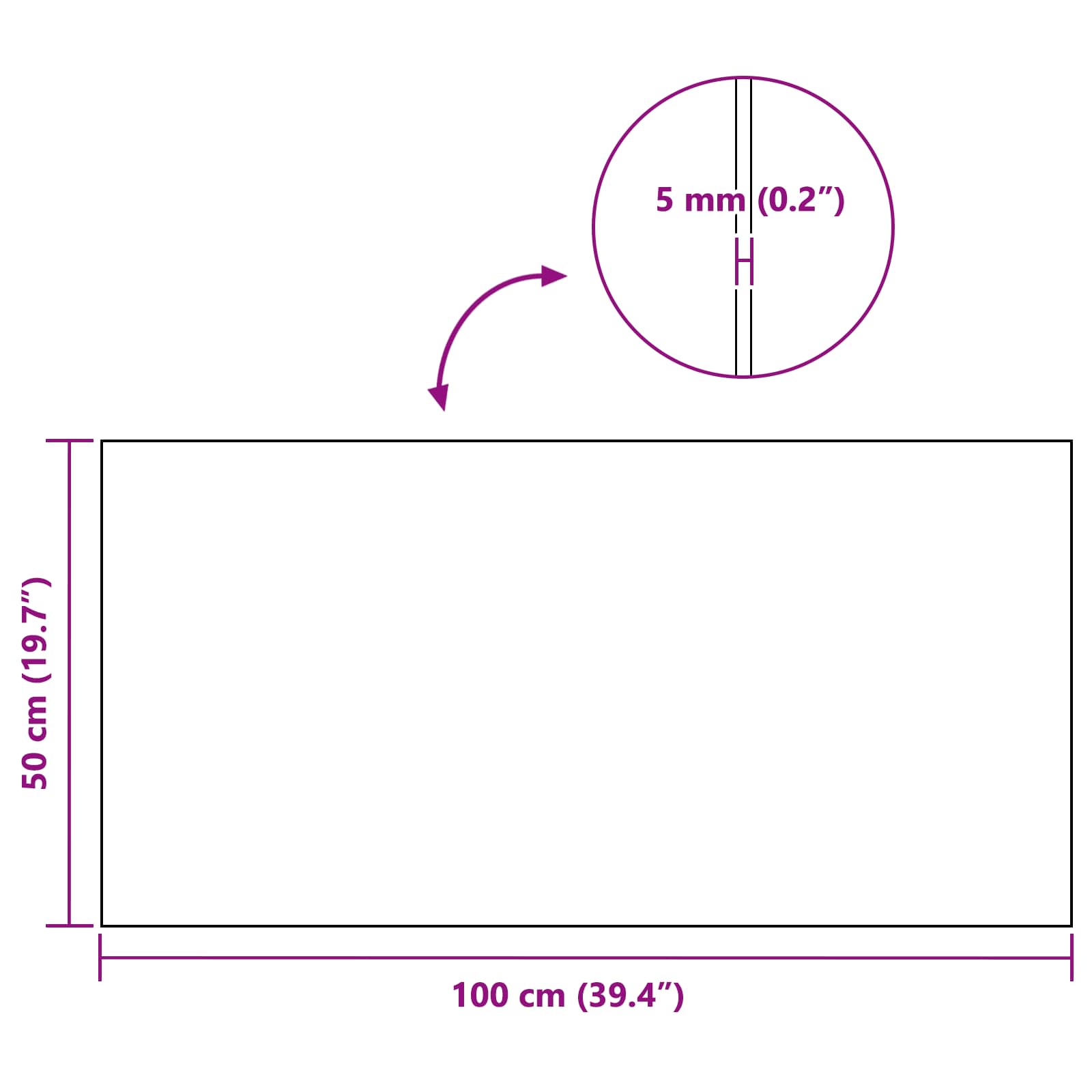 Plutena Ploča 12 pcs 100 x 50 x 0,5 cm Pluta Smeđa