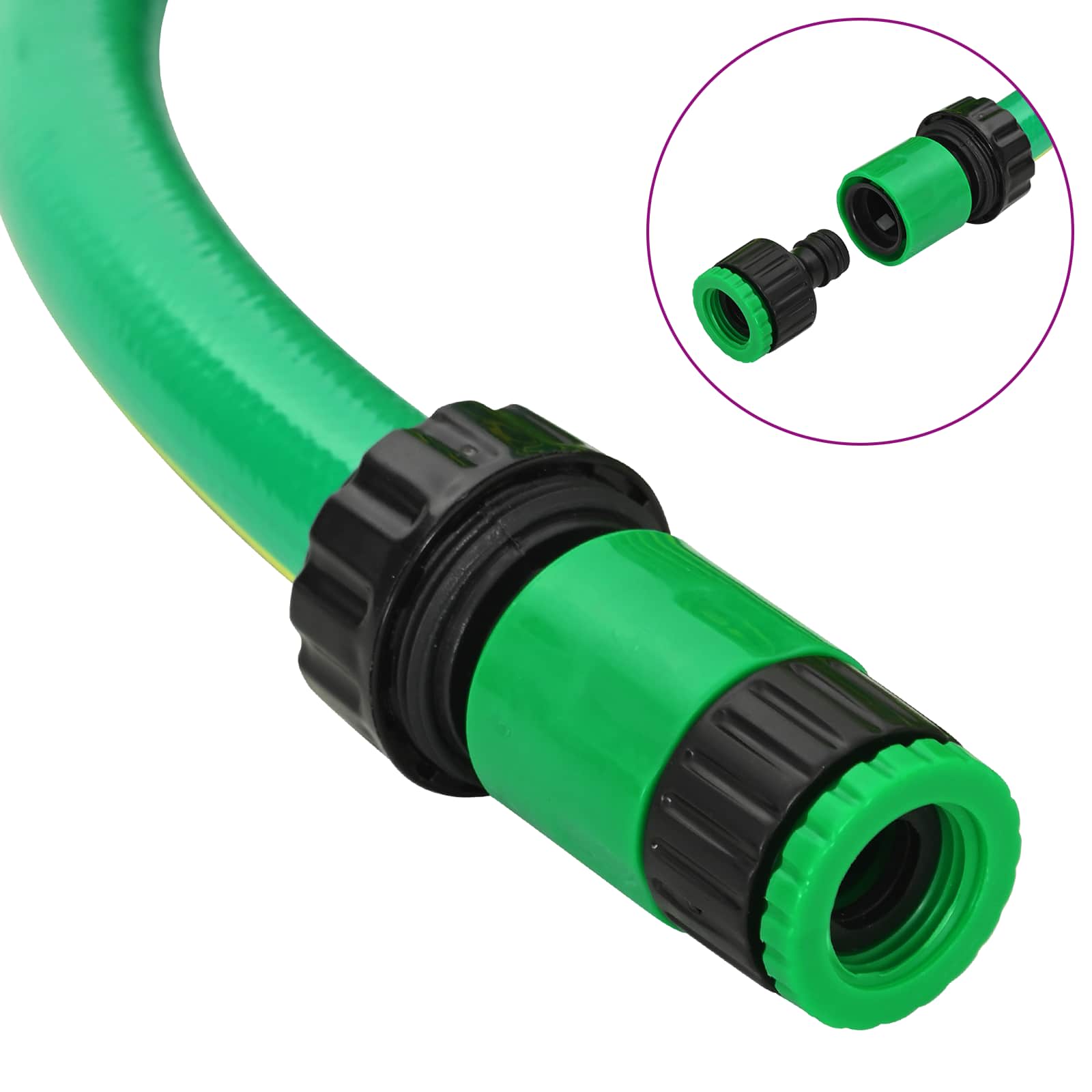 Vrtno crijevo 5-slojno Zelena i žuta 1 / 2'' 100 m PVC
