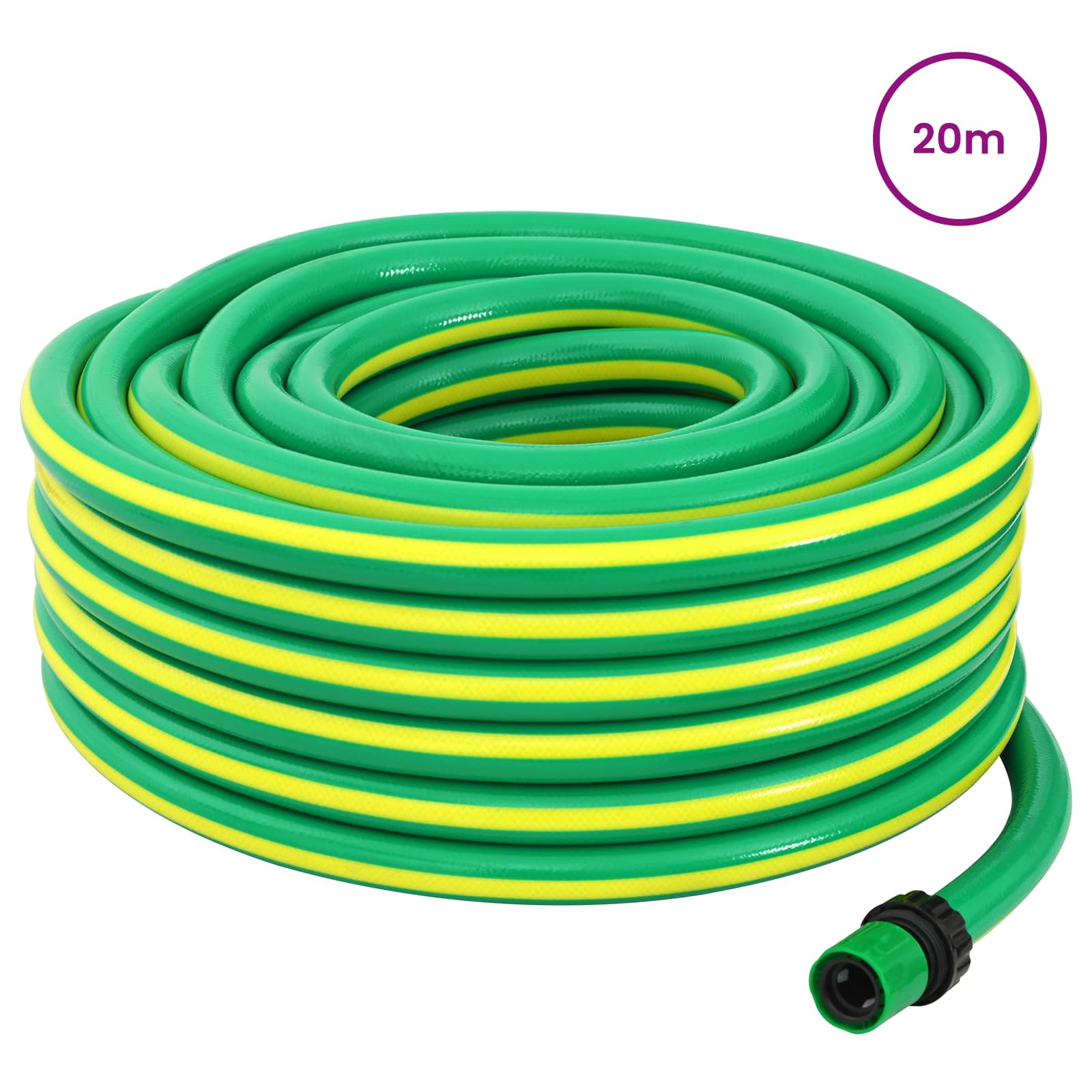 Vrtno crijevo 5-slojno Zelena i žuta 3 / 4'' 20 m PVC
