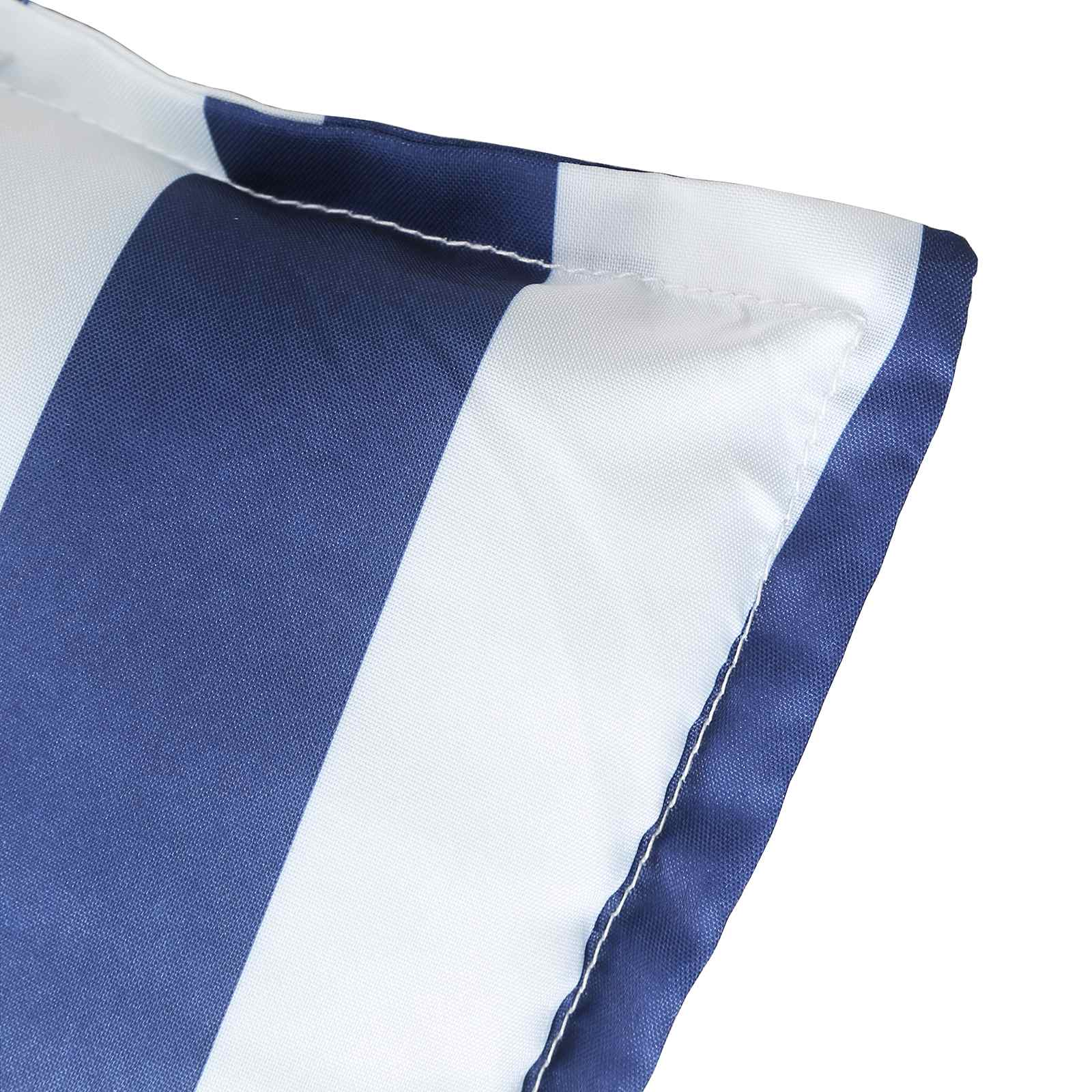 Jastučić za van 4 pcs Plava i bijela 120 x 50 x 7 cm Tkanina