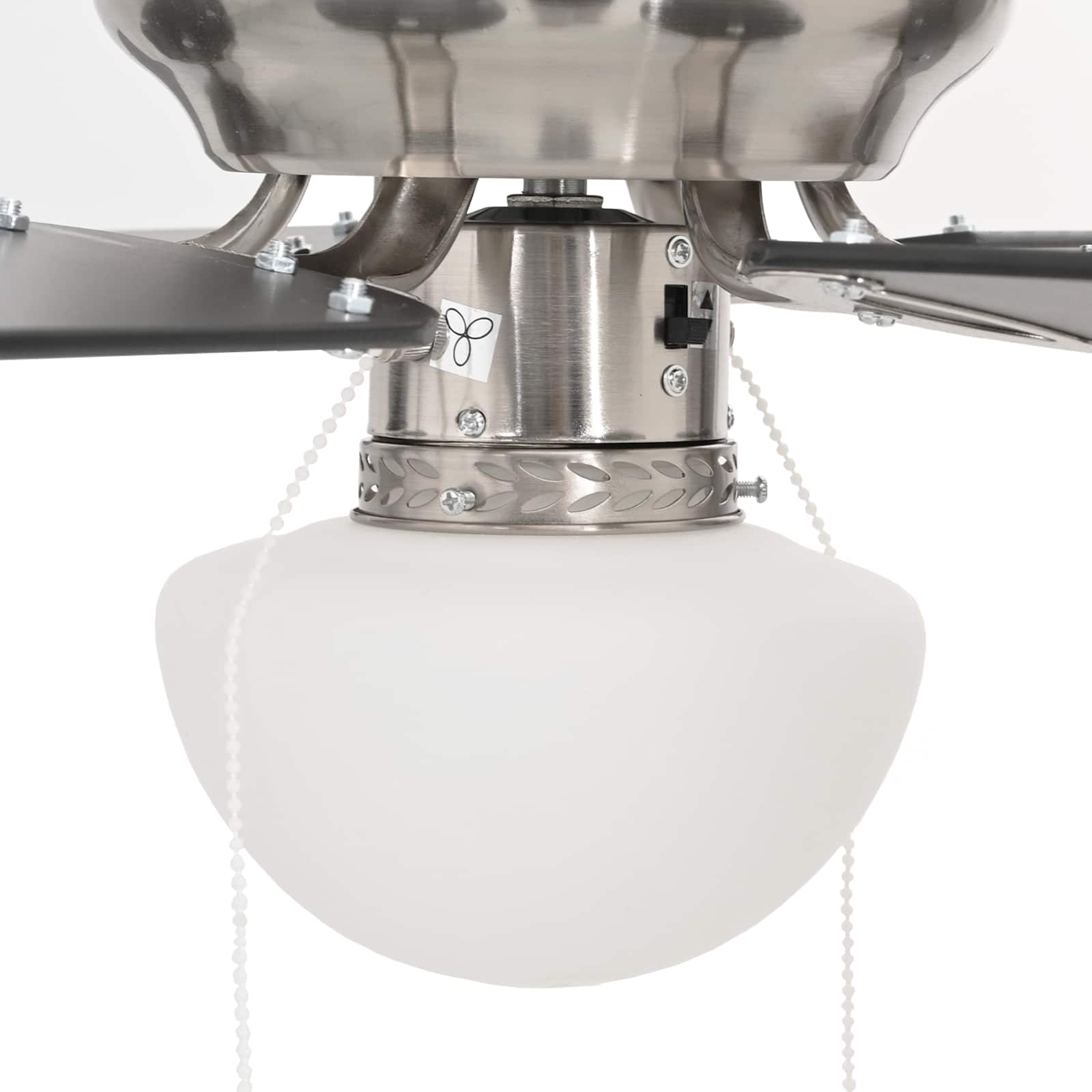 Stropni ventilator s osvjetljenjem Ø 82 cm Crna