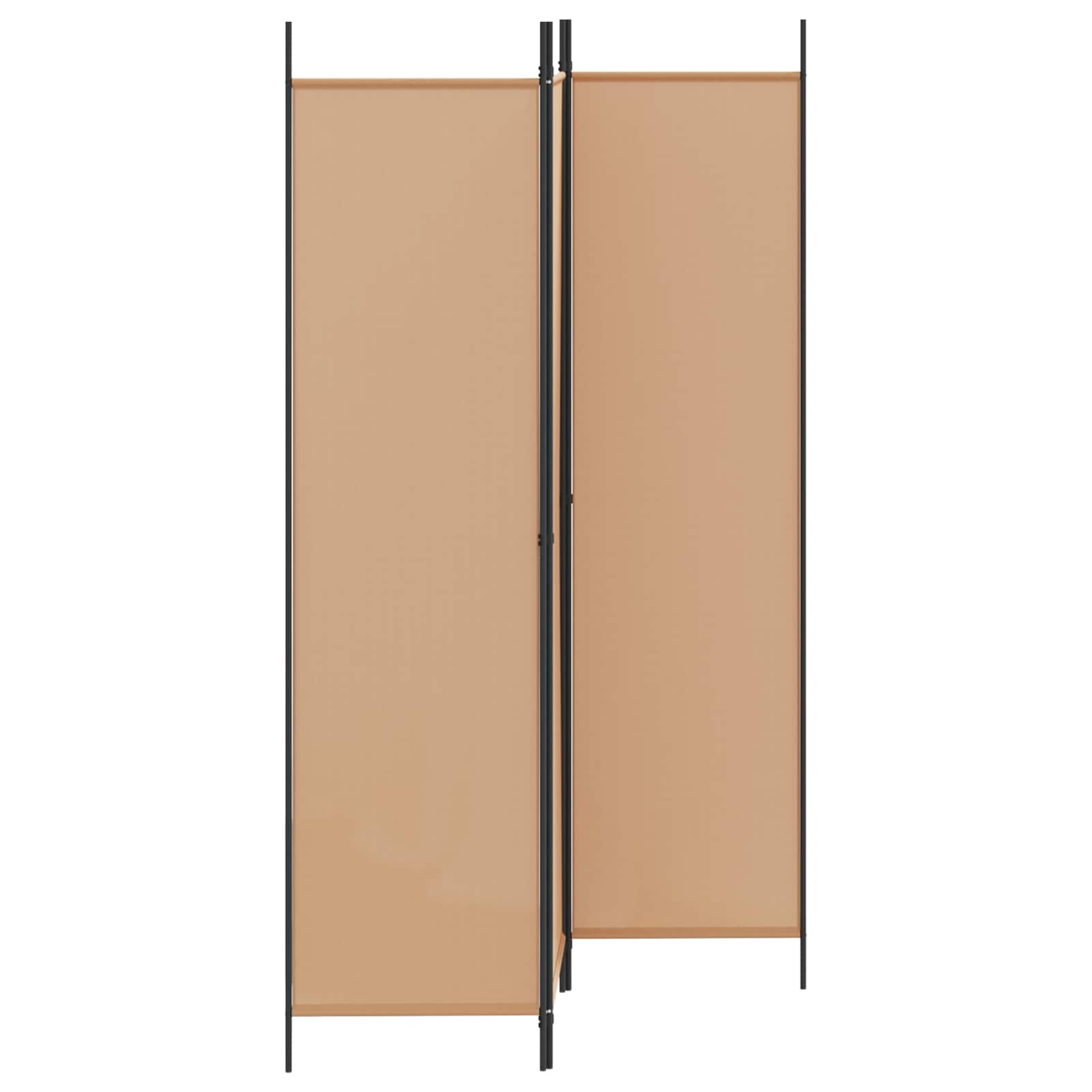 3-panelni pregradni zid Bež 150 x 200 cm Tkanina