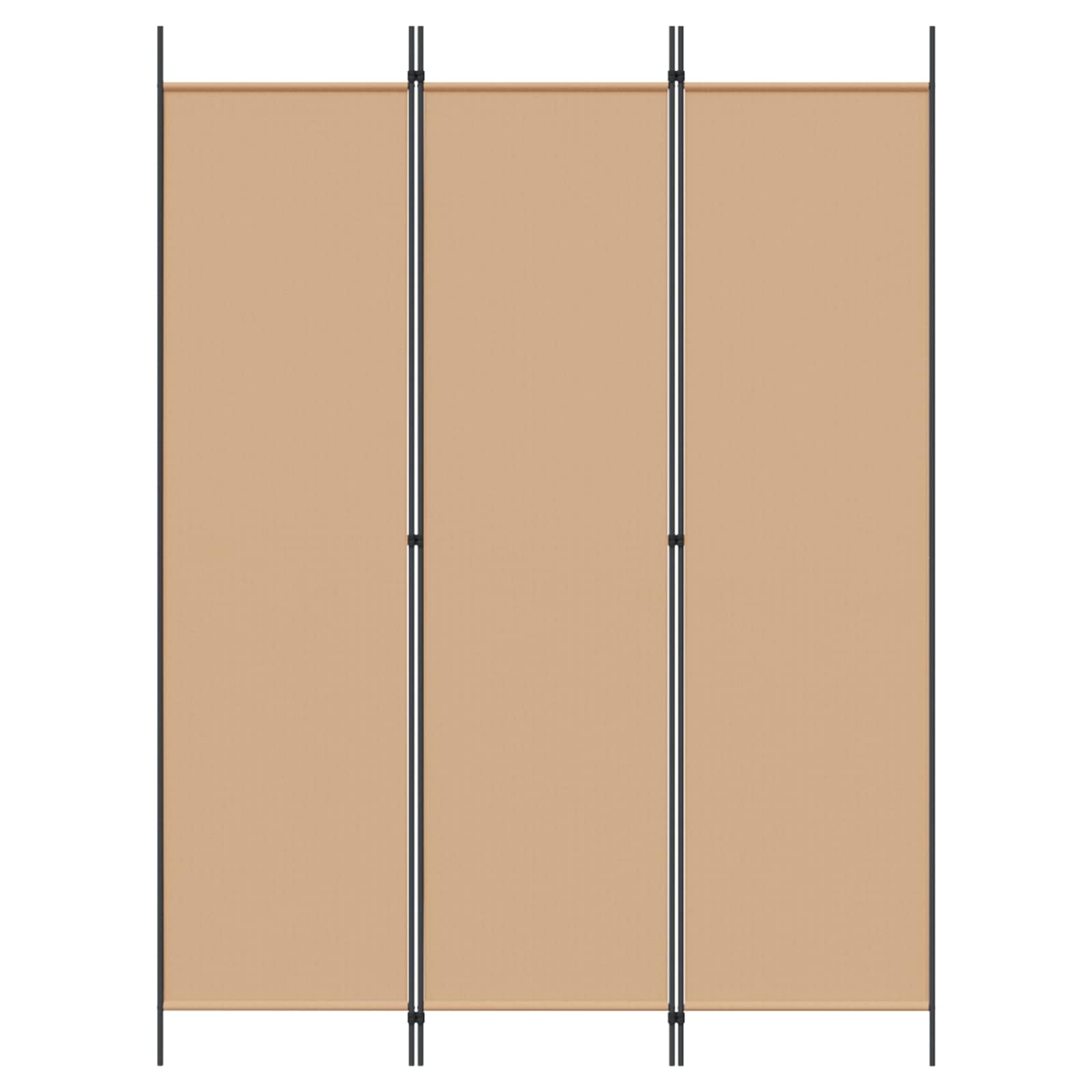 3-panelni pregradni zid Bež 150 x 200 cm Tkanina