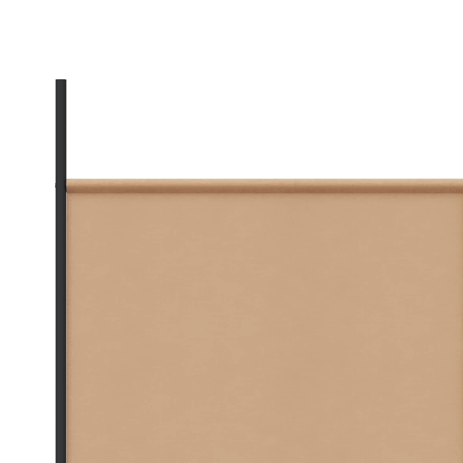 5-Panelni Pregrađivač Bež 250 x 200 cm Tkanina