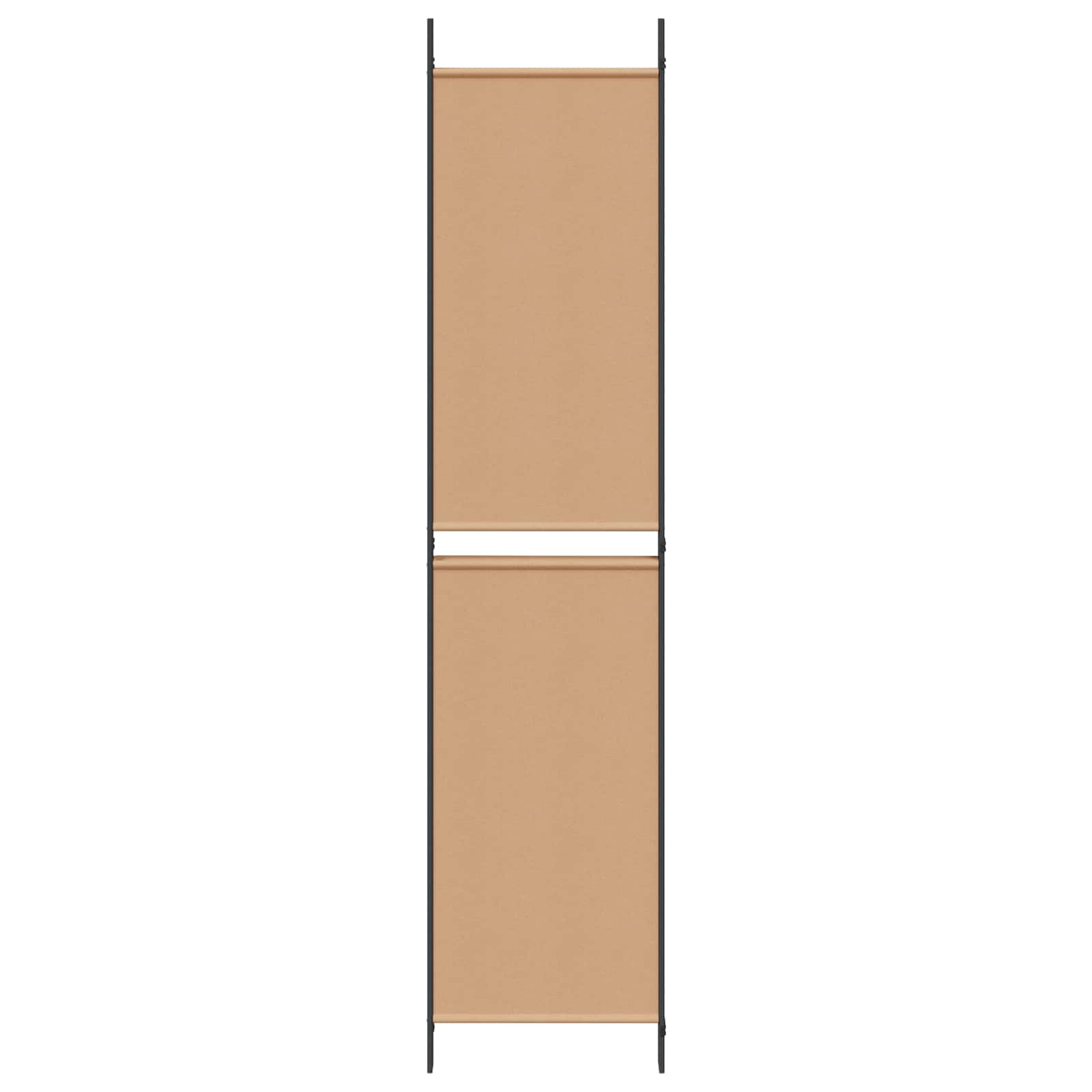 4-panelni pregradni zid Bež 200 x 220 cm Tkanina