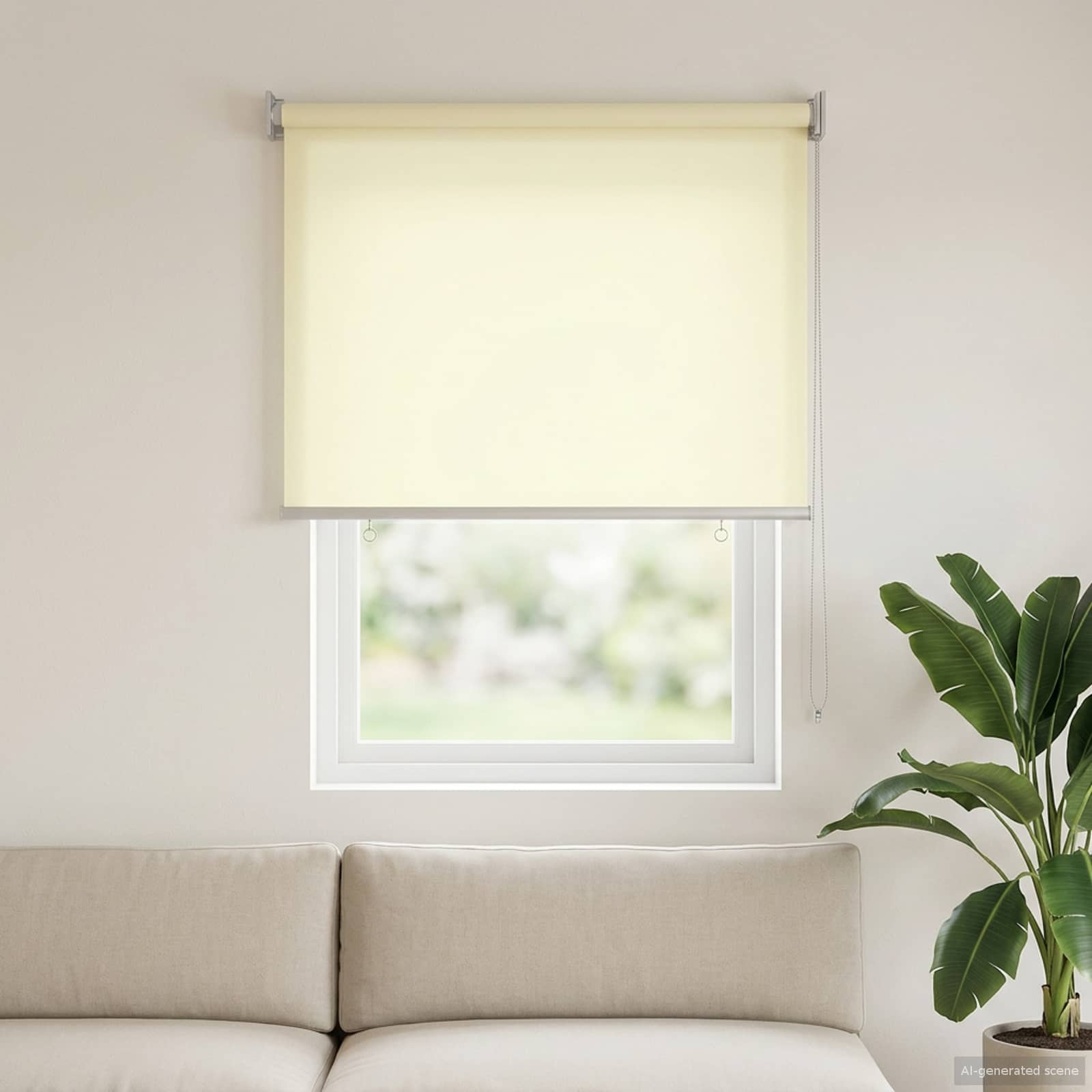 Rolo zavjesa za vanjsku uporabu s UV zaštitom Krem 60 x 140 cm