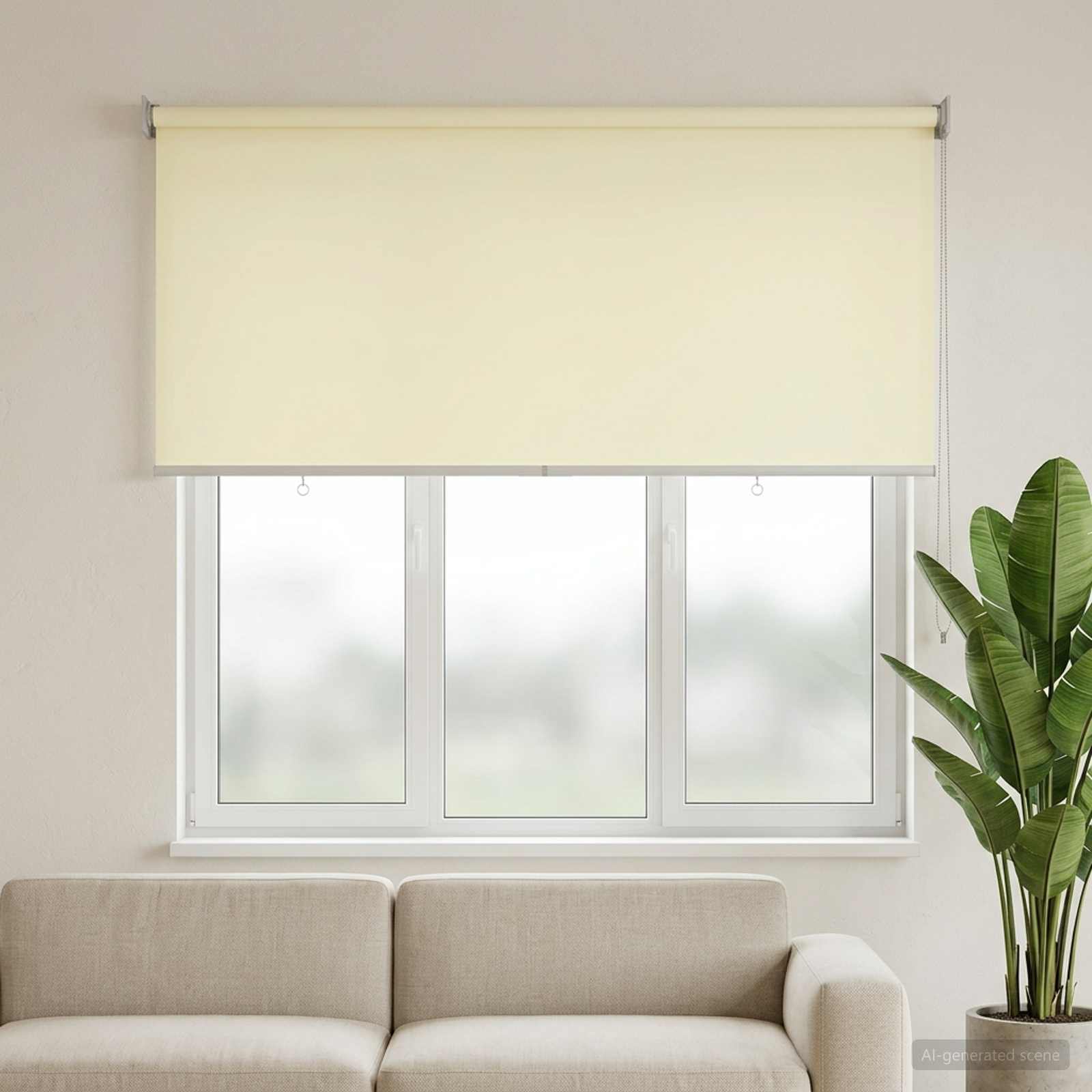 Rolo zavjesa za vanjsku uporabu s UV zaštitom Krem 120 x 140 cm