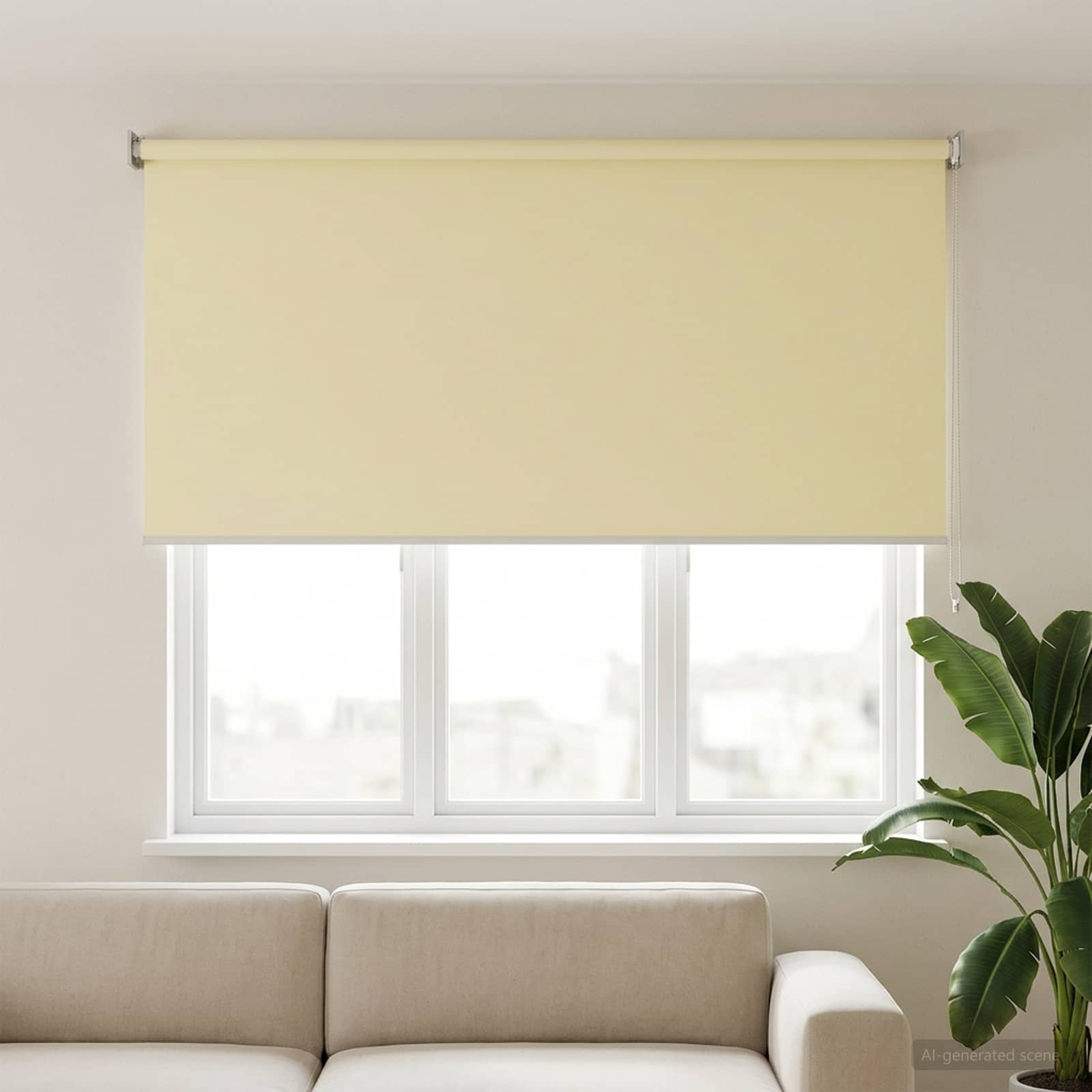 Rolo zavjesa za vanjsku uporabu s UV zaštitom Krem 160 x 140 cm