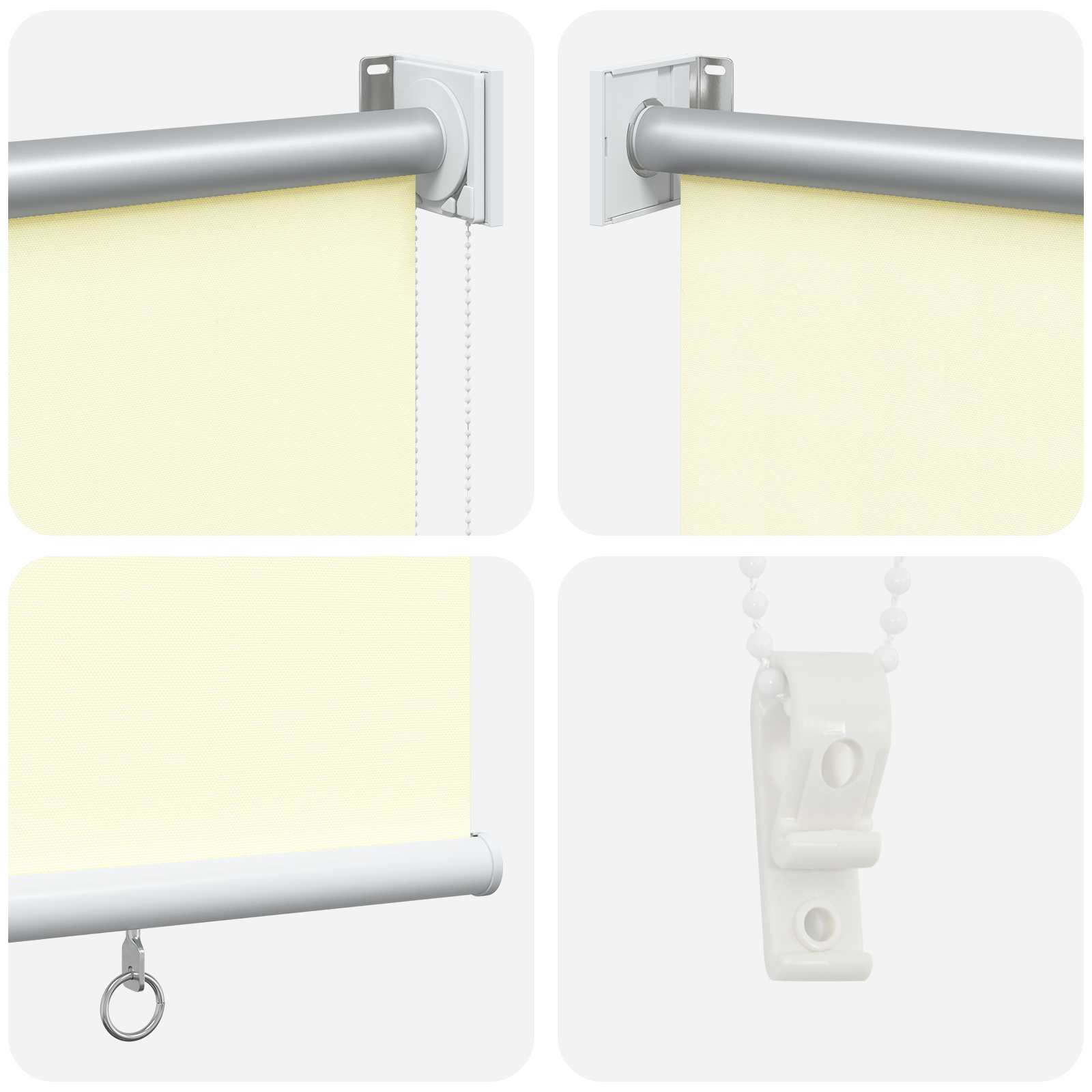 Roleta zaštita od UV zračenja Krem 120 x 230 cm Poliester