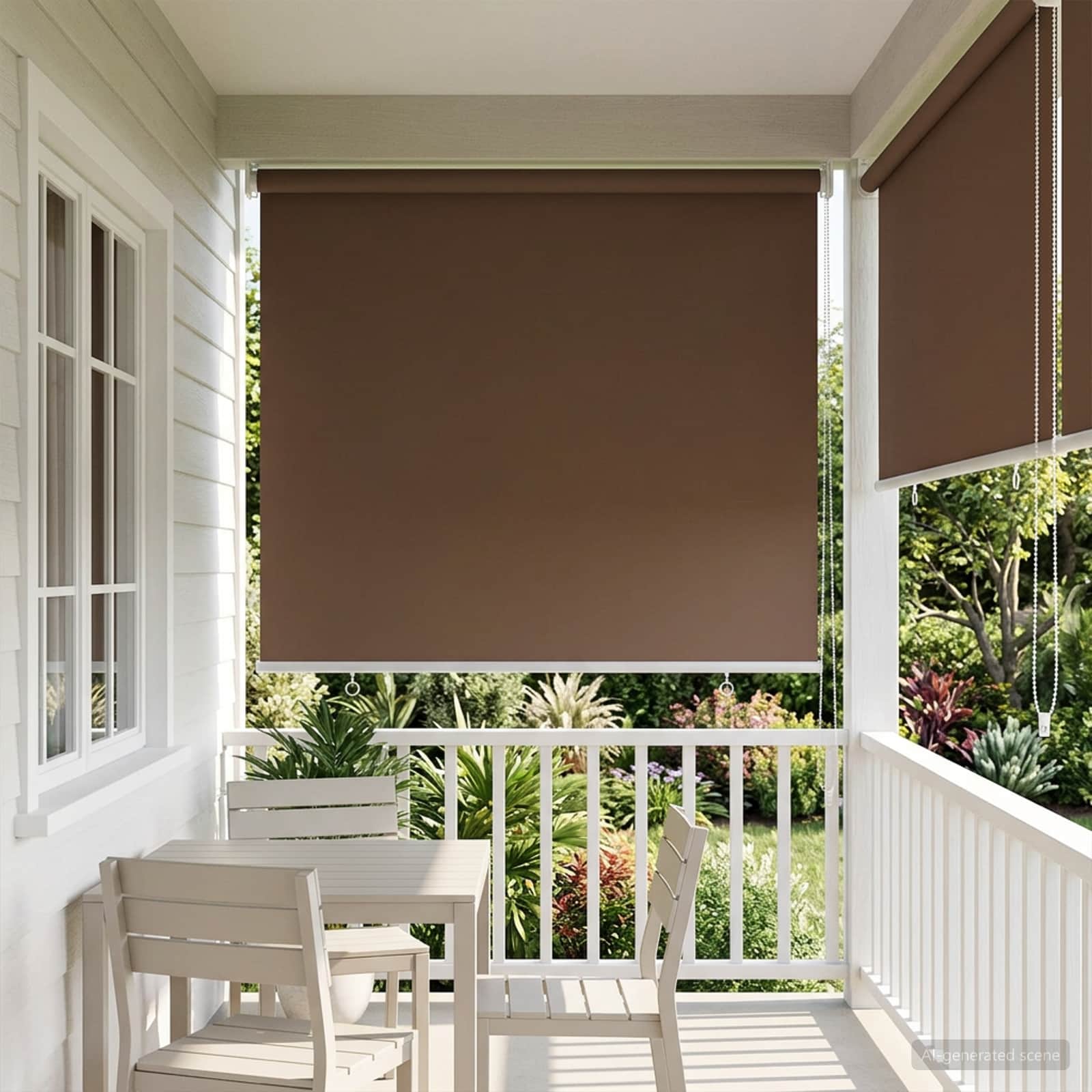 Rolo zavjesa za vanjsku uporabu s UV zaštitom Sivosmeđa