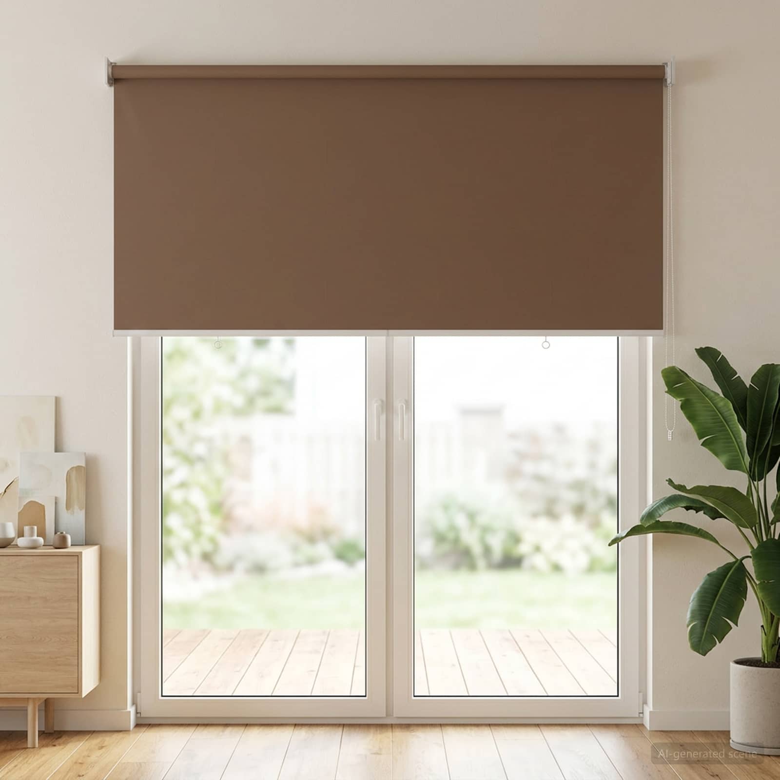 Roleta zaštita od UV zračenja Sivosmeđa 100 x 230 cm Poliester