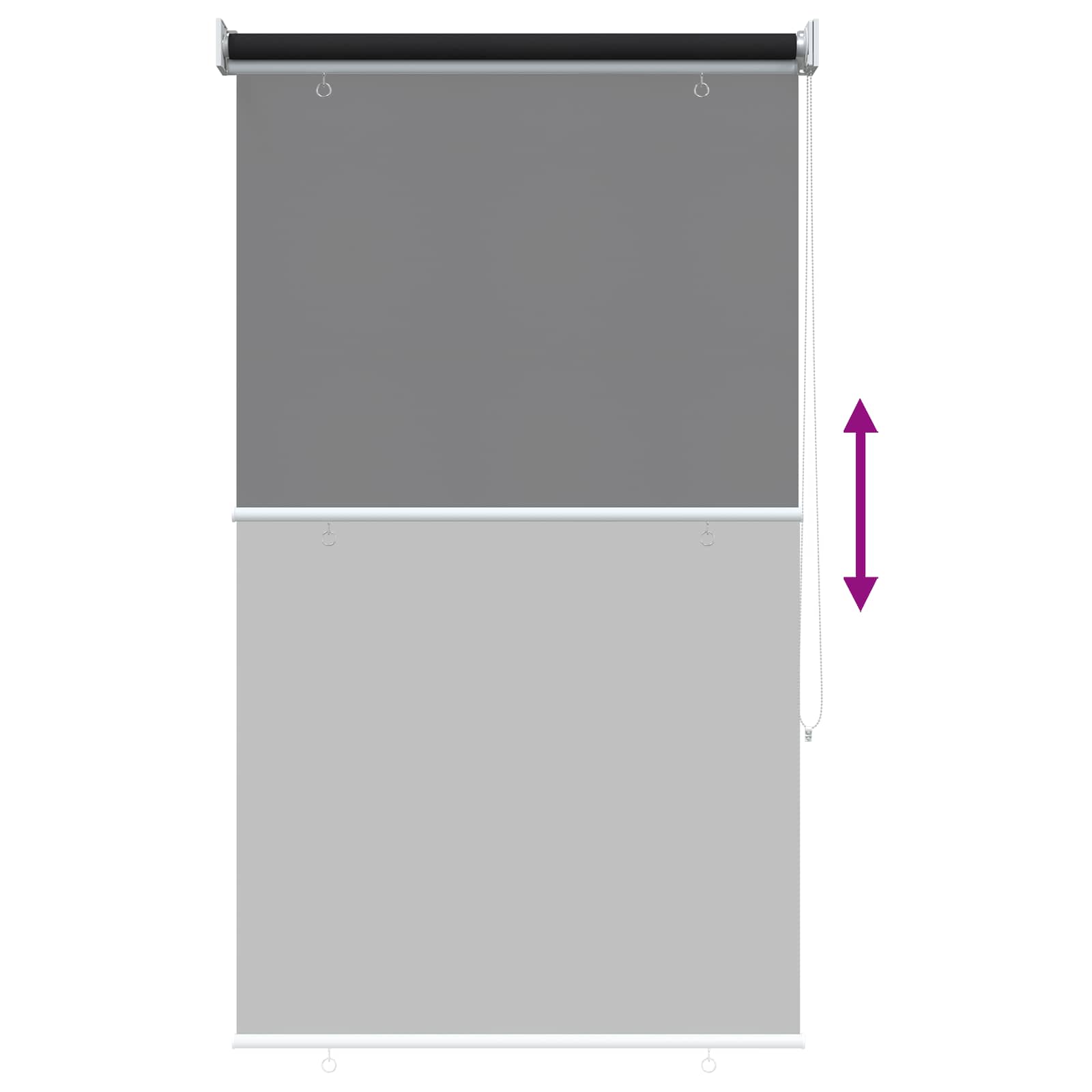 Roleta zaštita od UV zračenja Antracit 60 x 230 cm Poliester