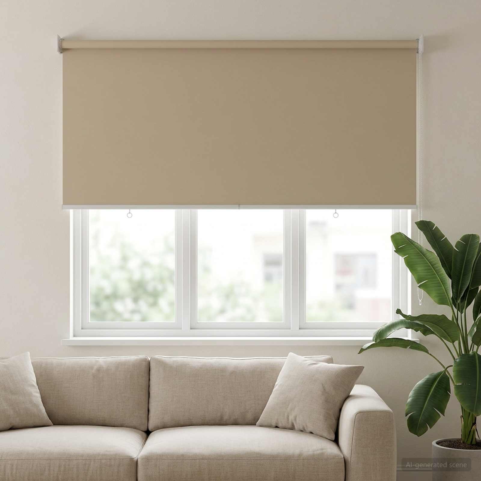 Rolo zavjesa za vanjsku uporabu s UV zaštitom Bež 120 x 140 cm