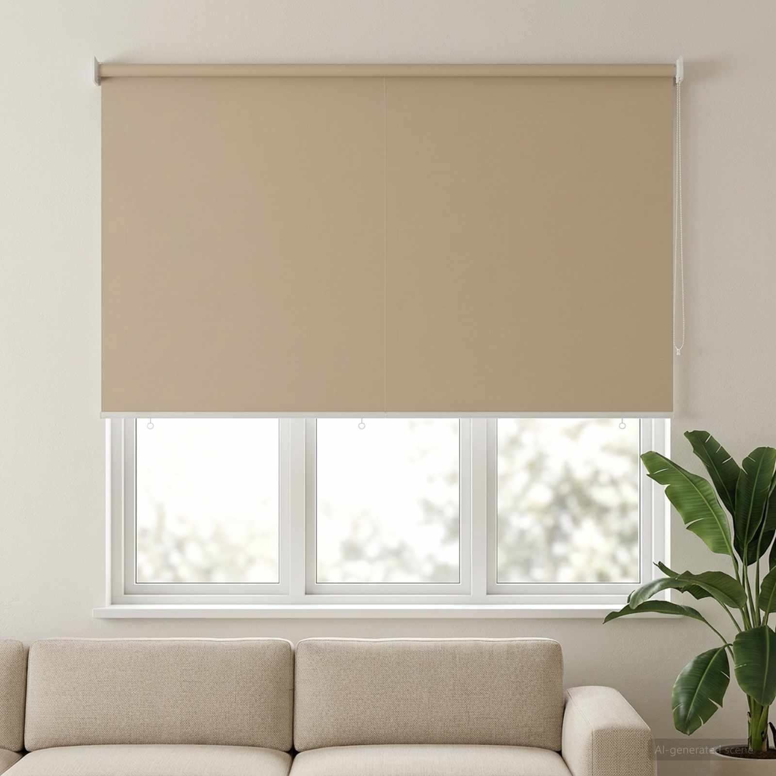 Roleta zaštita od UV zračenja Bež 200 x 140 cm Poliester