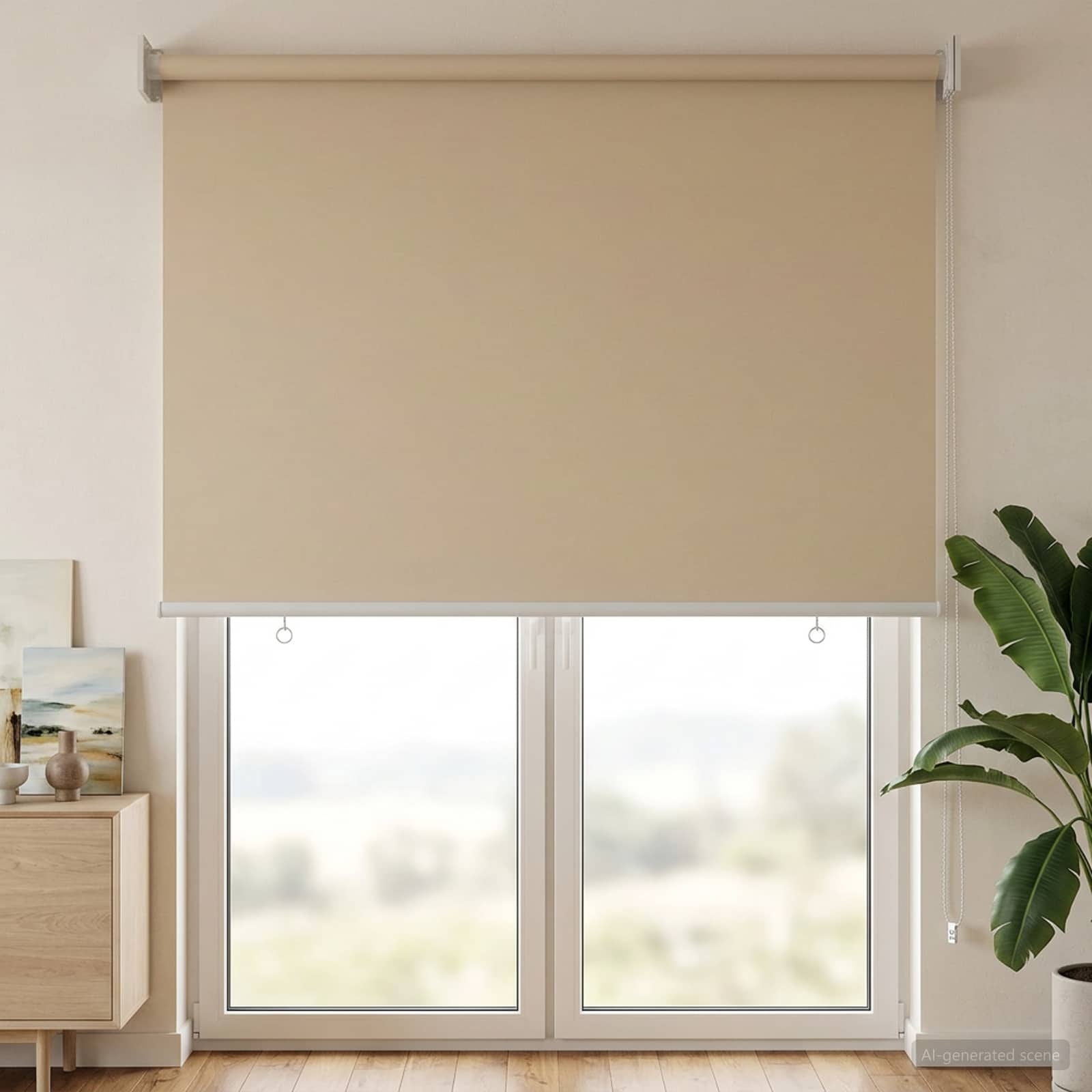 Rolo zavjesa za vanjsku uporabu s UV zaštitom Bež 80 x 230 cm