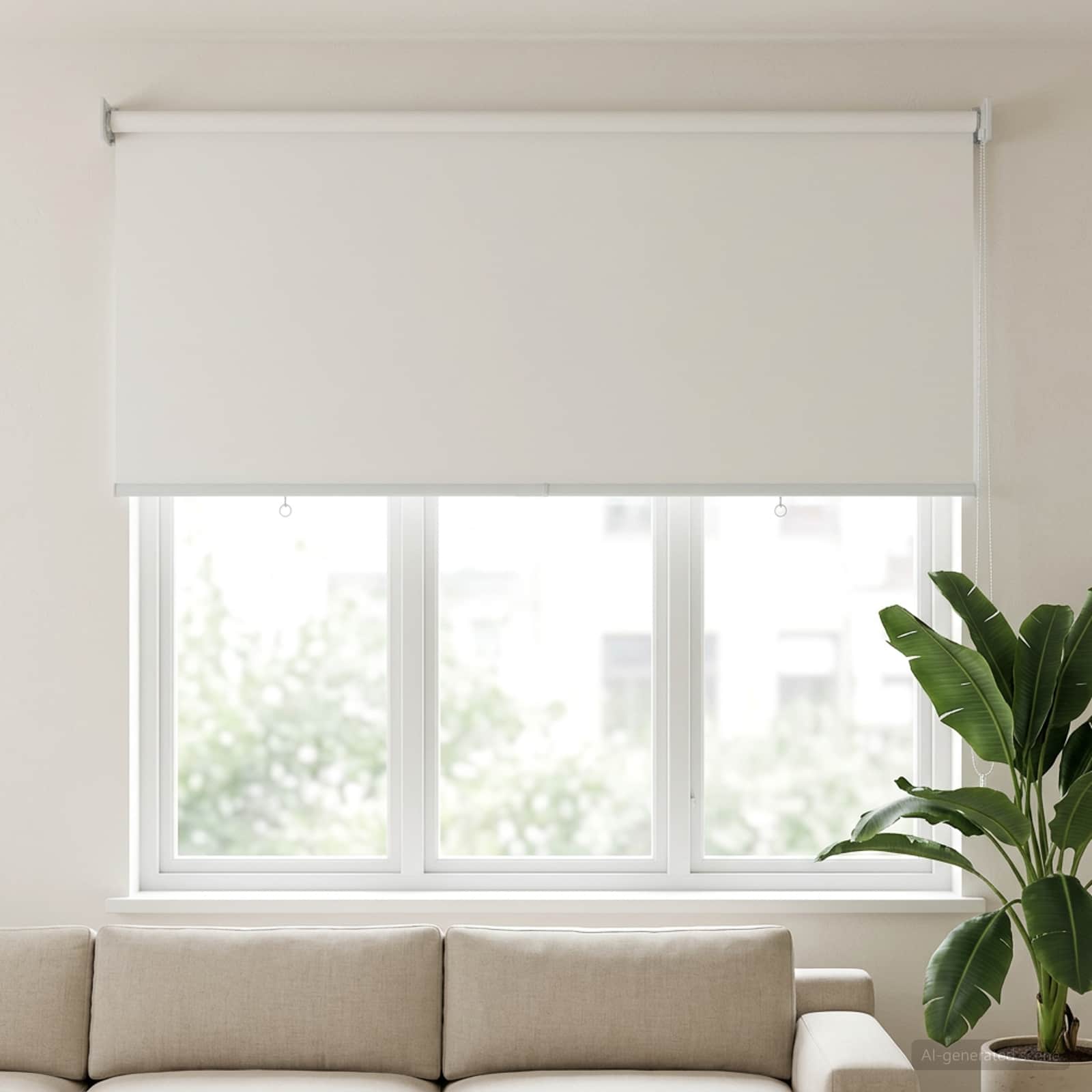 Roleta zaštita od UV zračenja Bijela 140 x 140 cm Poliester