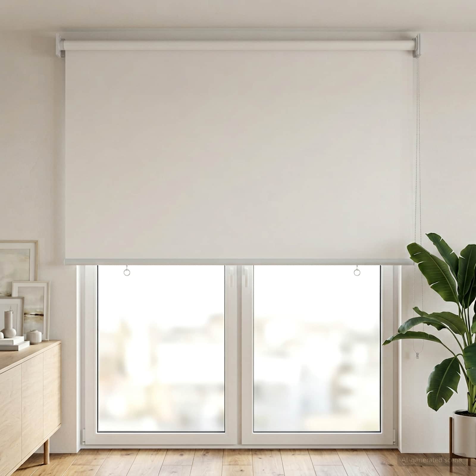 Roleta zaštita od UV zračenja Bijela 80 x 230 cm Poliester