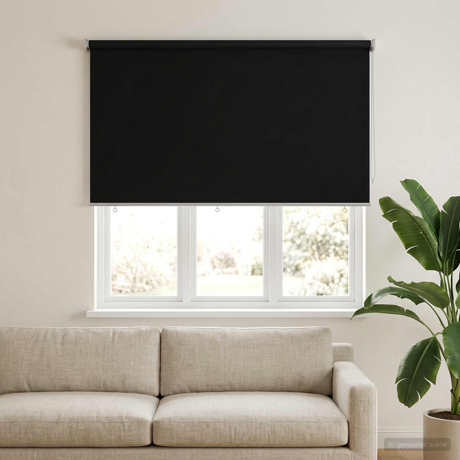 Rolo zavjesa za vanjsku uporabu s UV zaštitom Crna 200 x 140 cm