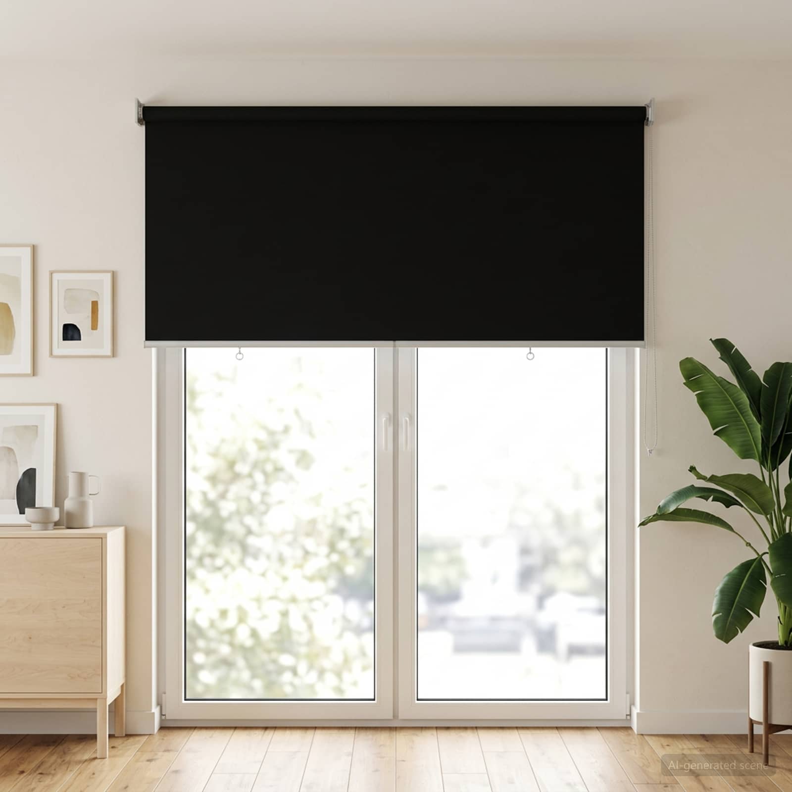 Rolo zavjesa za vanjsku uporabu s UV zaštitom Crna 120 x 230 cm