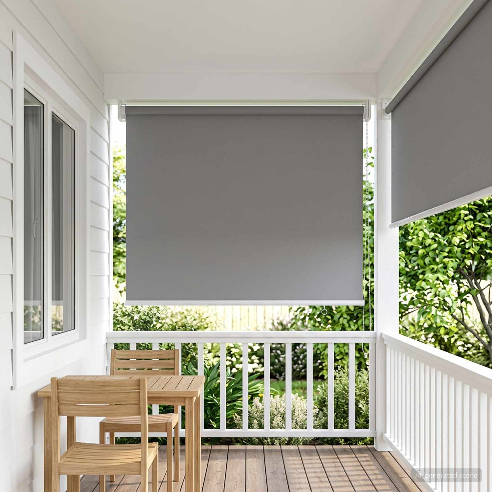 Rolo zavjesa za vanjsku uporabu s UV zaštitom Svjetlosiva