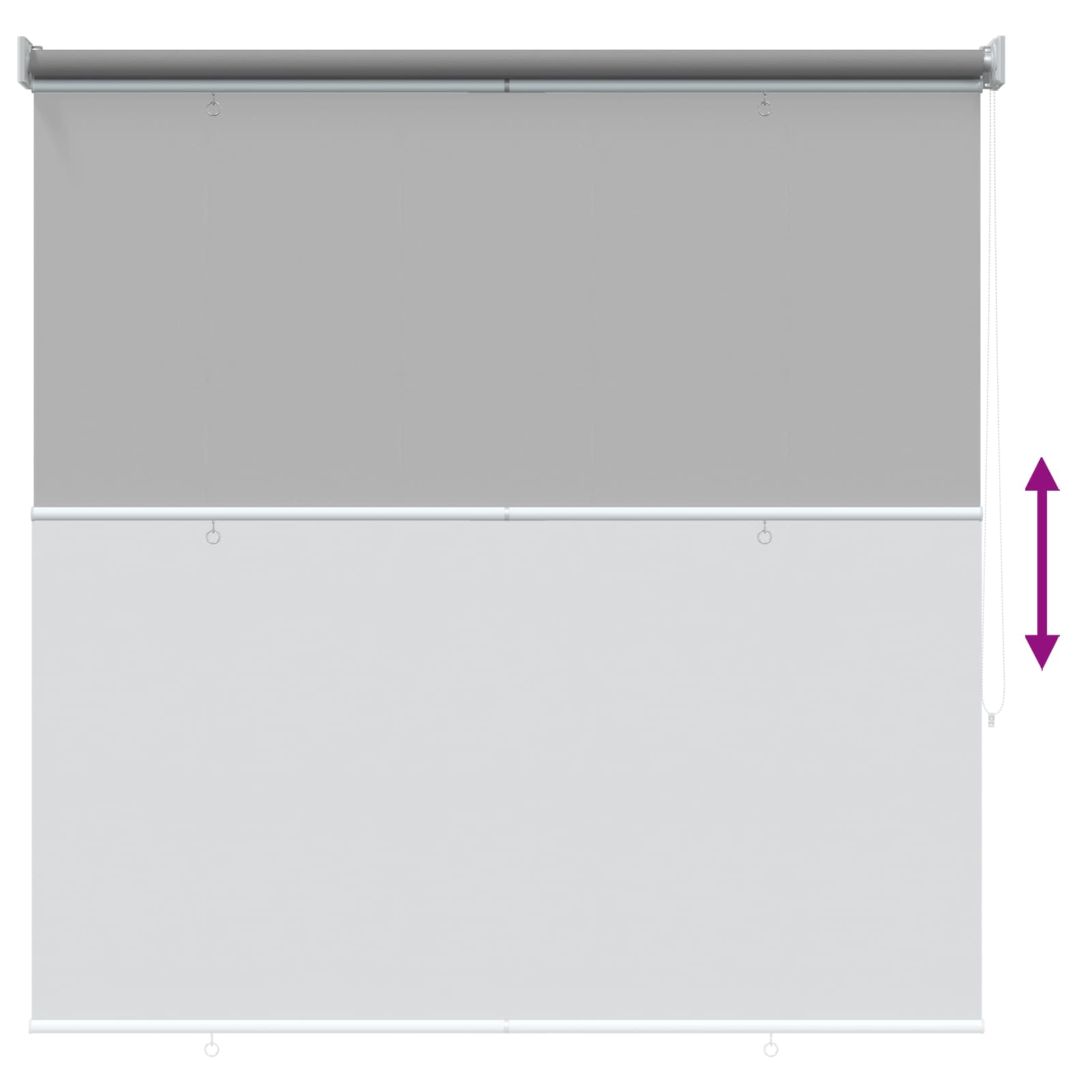 Roleta zaštita od UV zračenja Svjetlosiva 140 x 140 cm