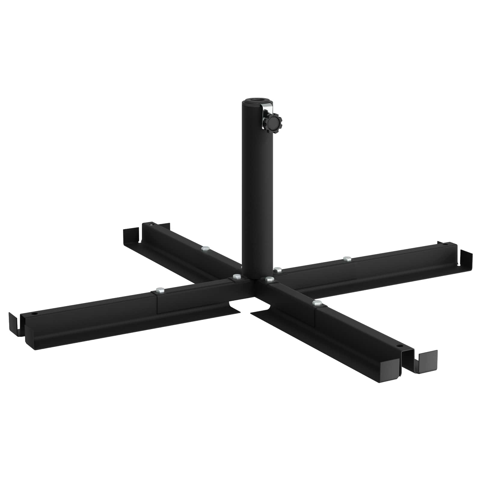 Postolje za suncobrane za stupove promjera 25–50 mm Crna
