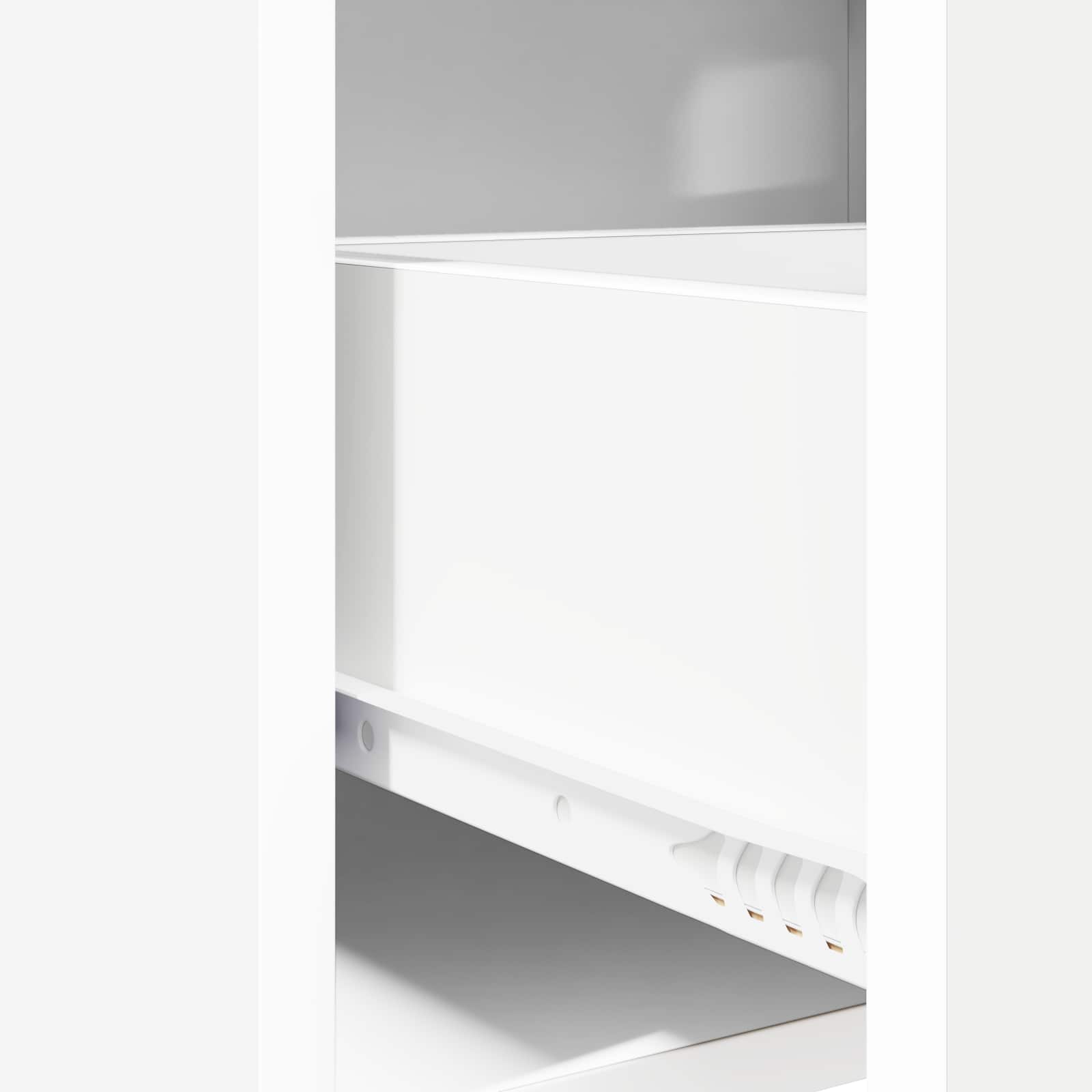 Noćni ormarići 2 pcs Bijela 40 x 30 x 60 cm Konstruirano drvo