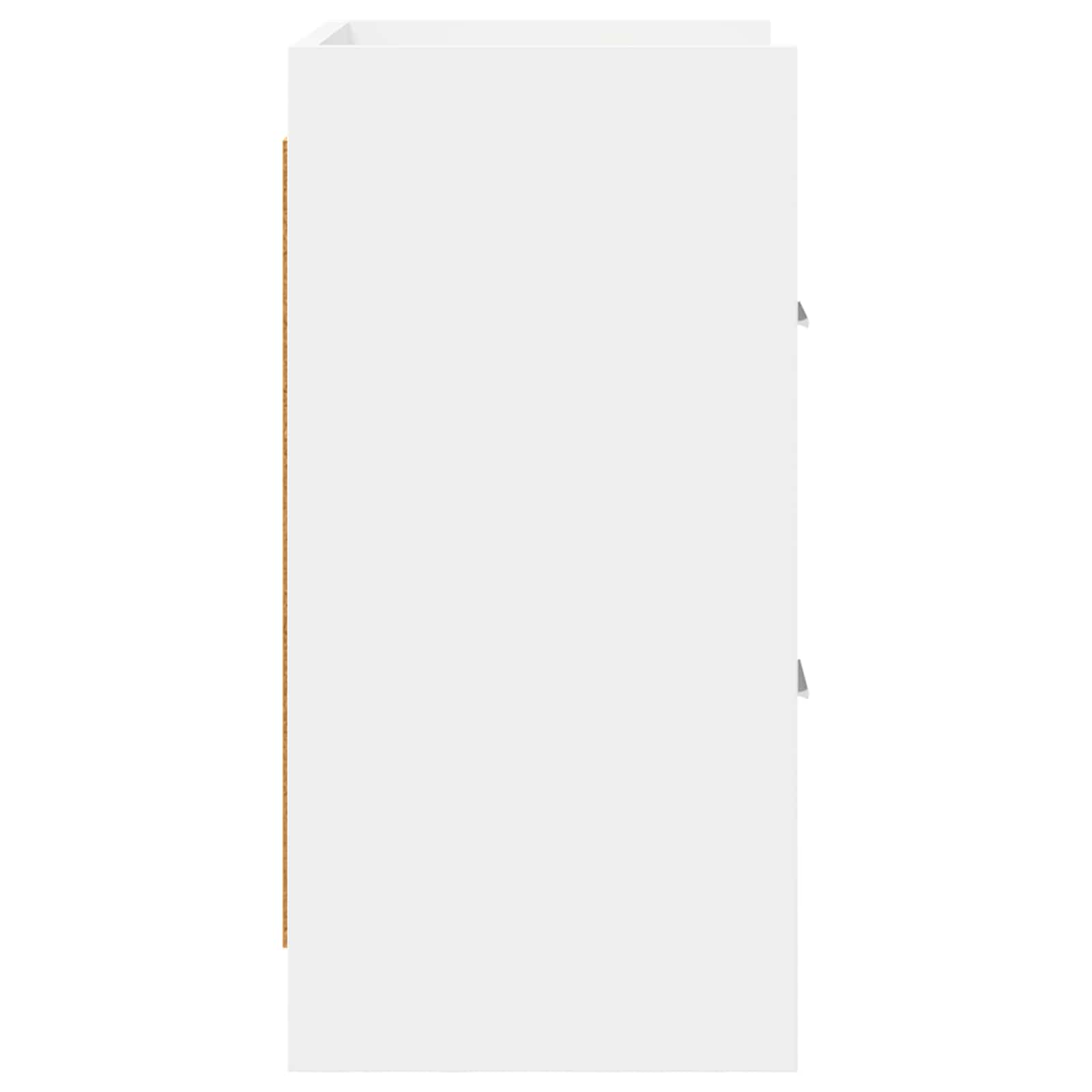 Noćni ormarići 2 pcs Bijela 40 x 30 x 60 cm Konstruirano drvo