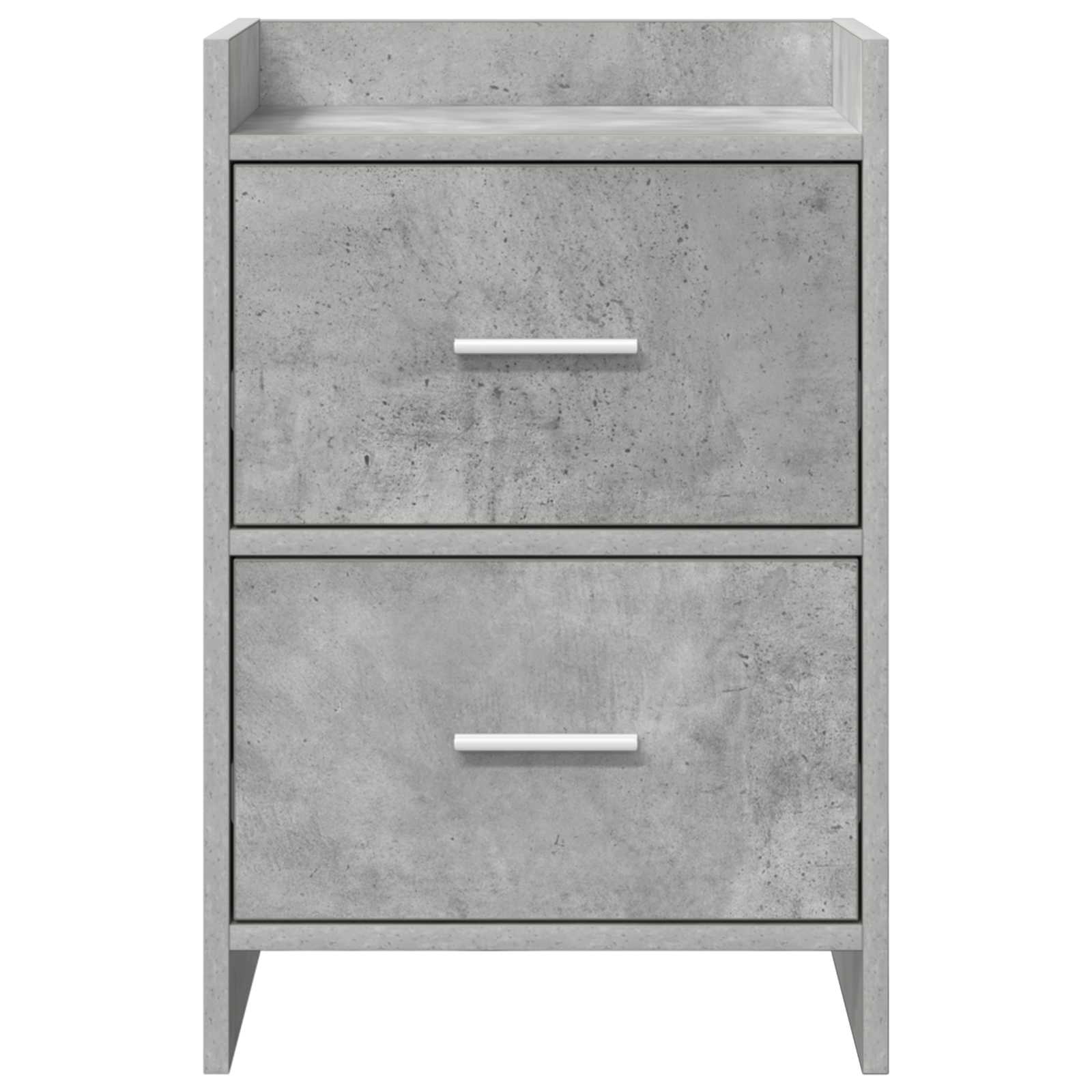 Noćni ormarići 2 pcs Betonska siva 40 x 30 x 60 cm