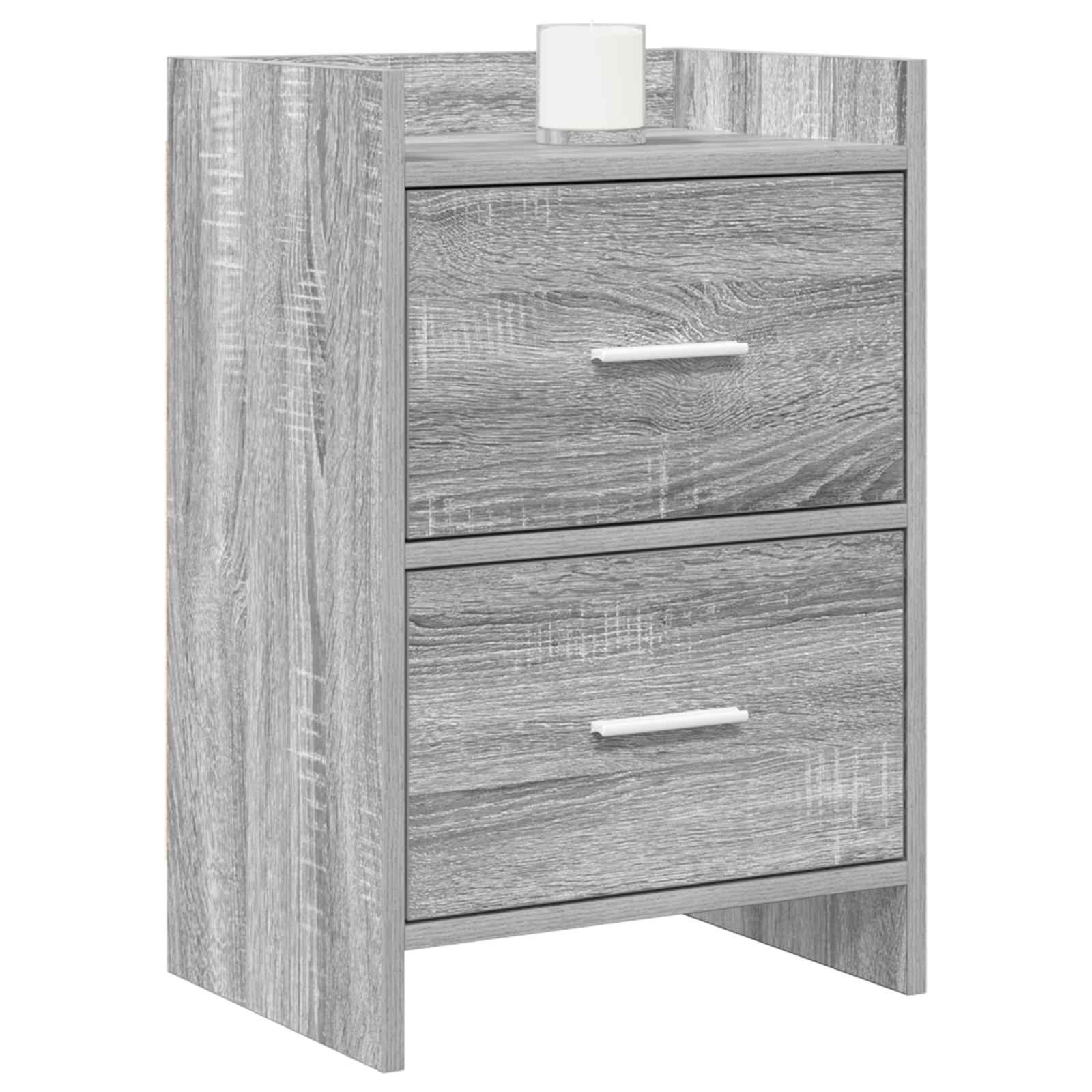 Noćni ormarići 2 pcs Siva Sonoma 40 x 30 x 60 cm