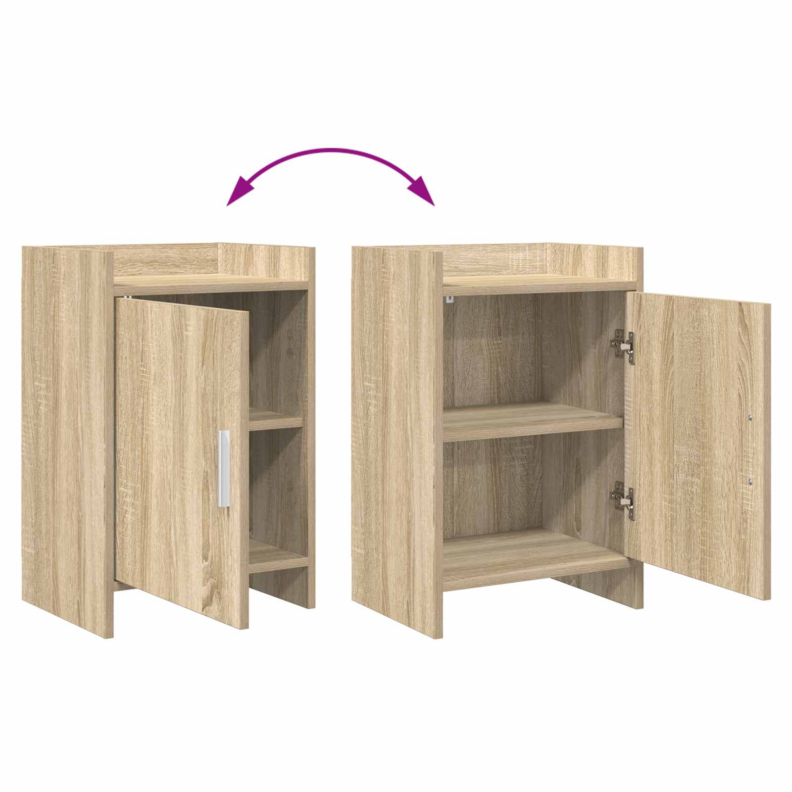 Noćni ormarići 2 pcs Hrast sonoma 40 x 30 x 60 cm