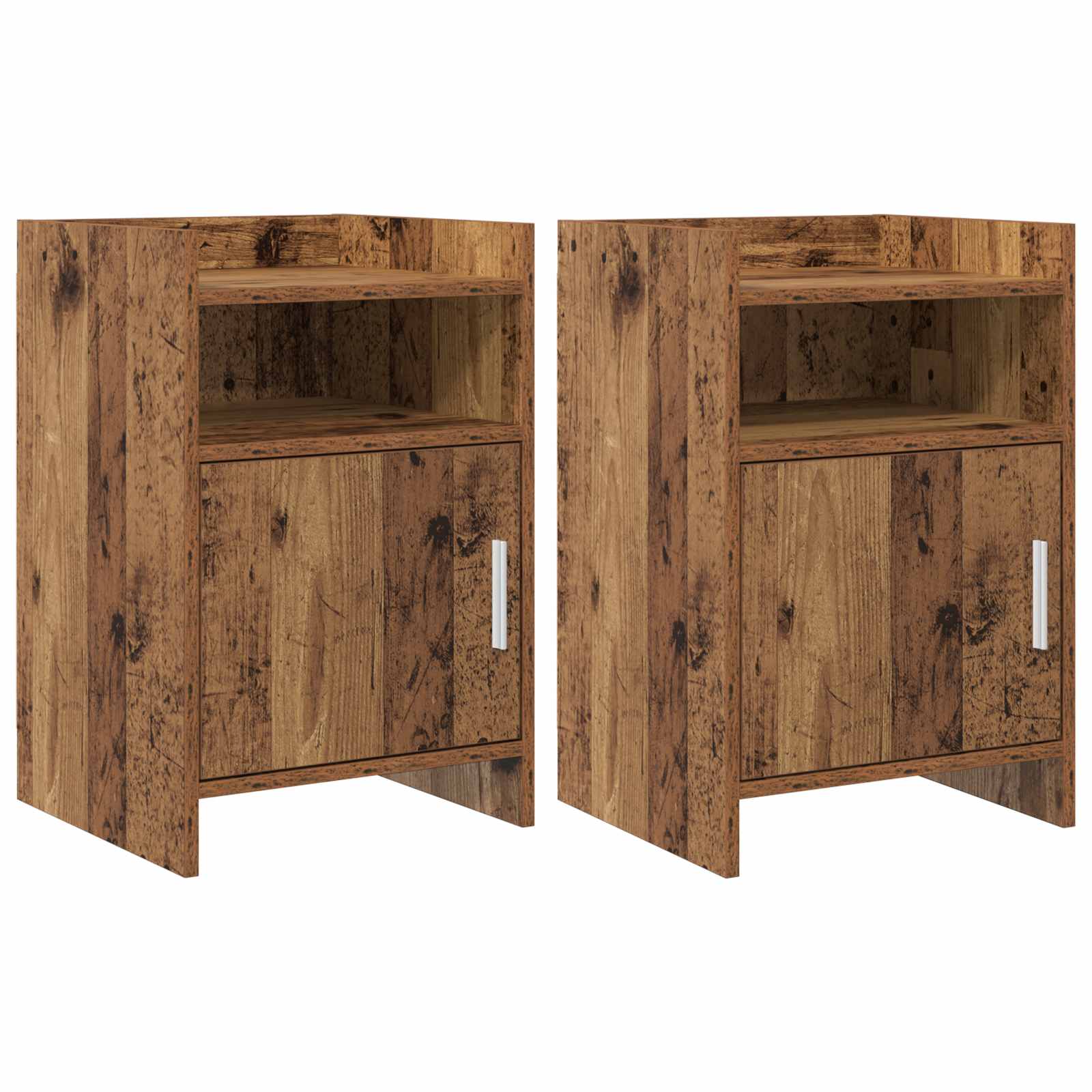 Noćni ormarići 2 pcs Staro drvo 40 x 36 x 60 cm