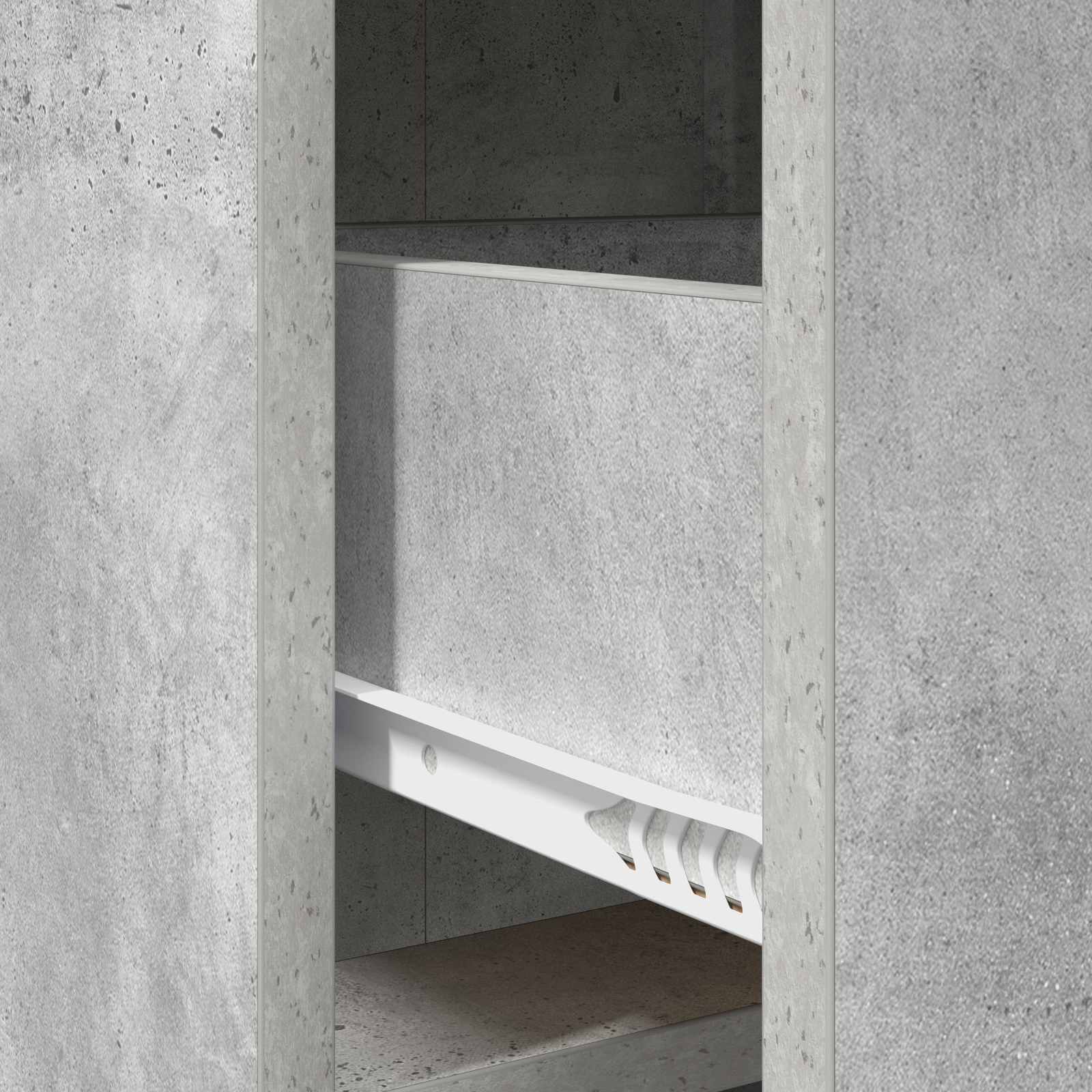 Kreveta Betonska siva 75 x 33 x 80 cm Konstruirano drvo