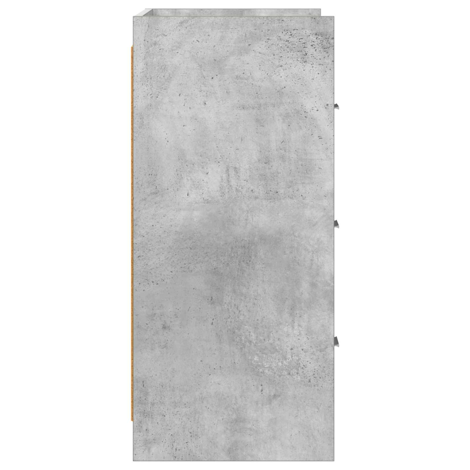 Kreveta Betonska siva 75 x 33 x 80 cm Konstruirano drvo